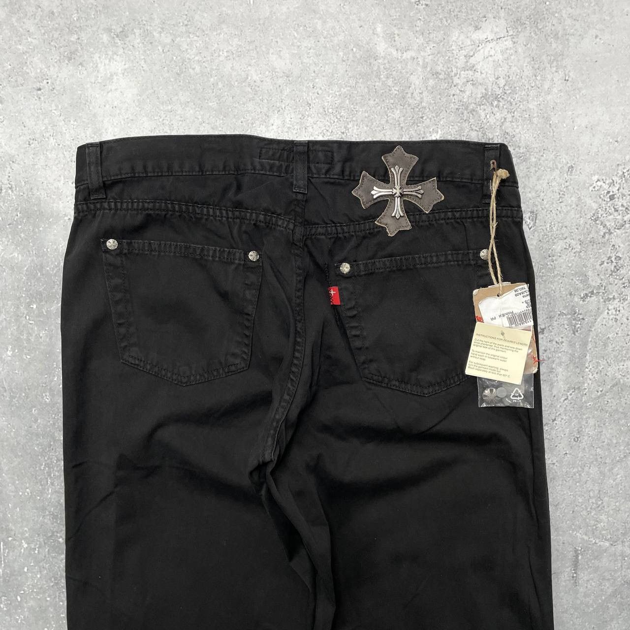 Vintage Vintage 2000s Olis Plus Chrome Cross Style Straight Pants Size US 34 / EU 50 - 14 Thumbnail