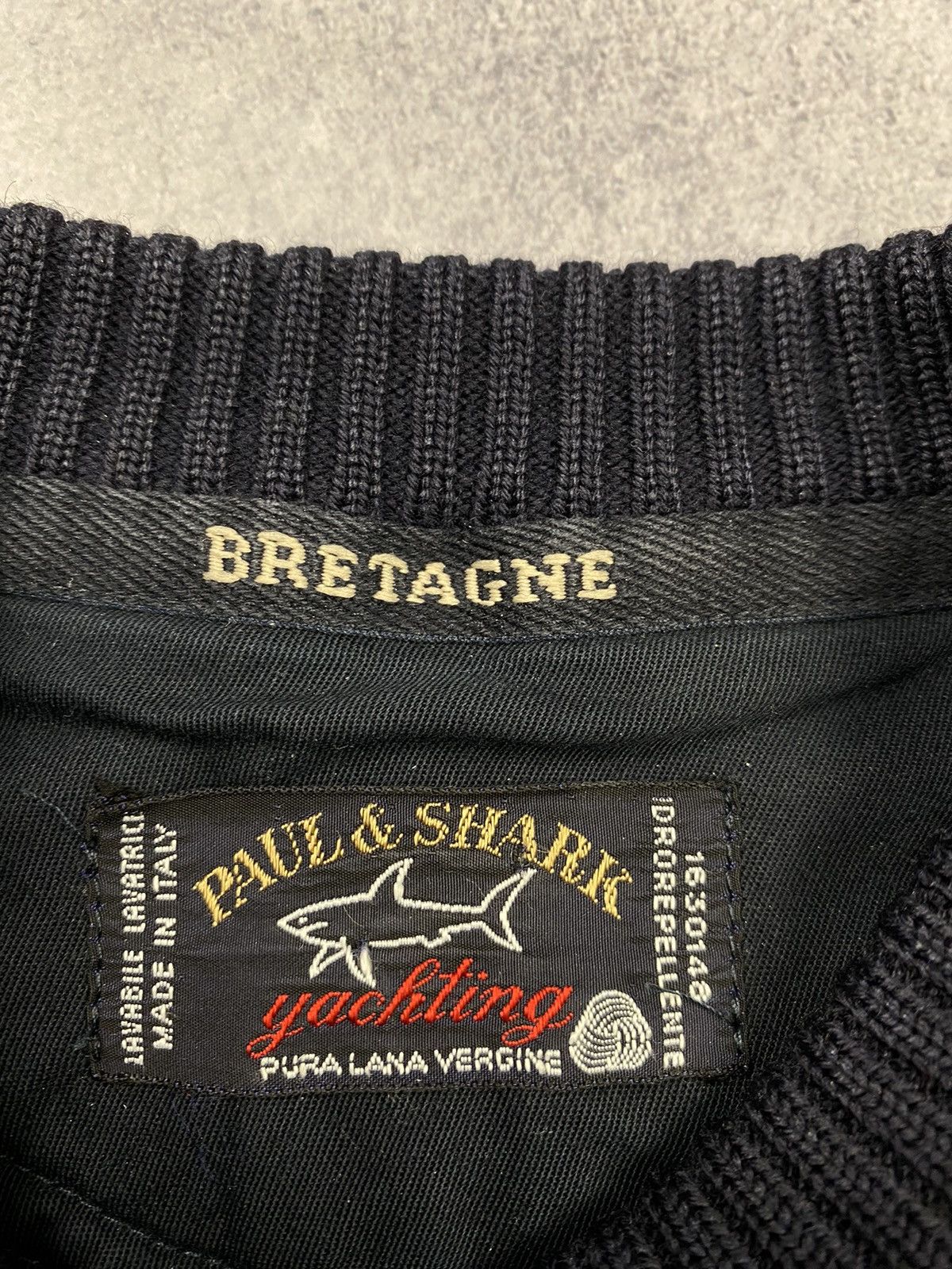 Paul & Shark Vintage Paul Shark Wool Italy Designer Knit Sweater Size US L / EU 52-54 / 3 - 15 Thumbnail