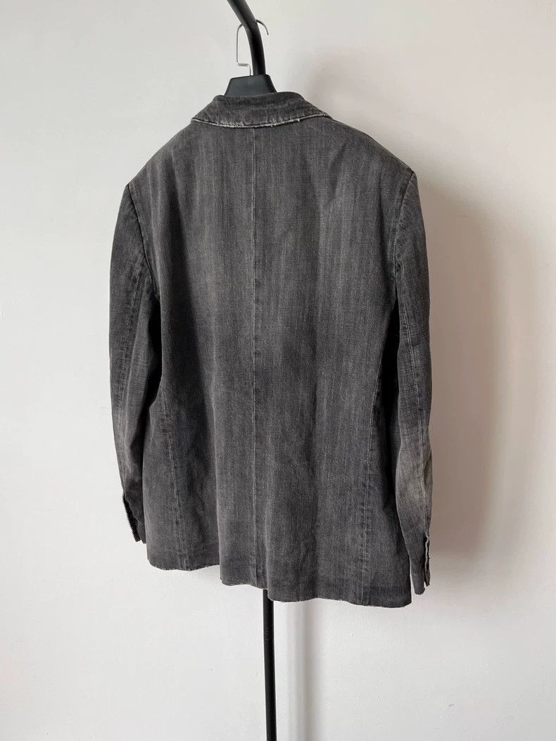 Balenciaga Balenciaga size 46 Sleeve logo washed denim blazer Size US S / EU 44-46 / 1 - 2 Thumbnail