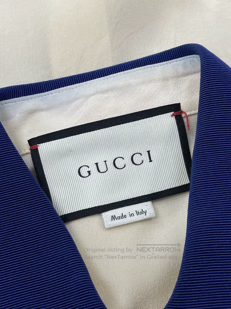 Gucci Gucci Beige little bee laced silk shirt Size S / US 4 / IT 40 - 4 Thumbnail