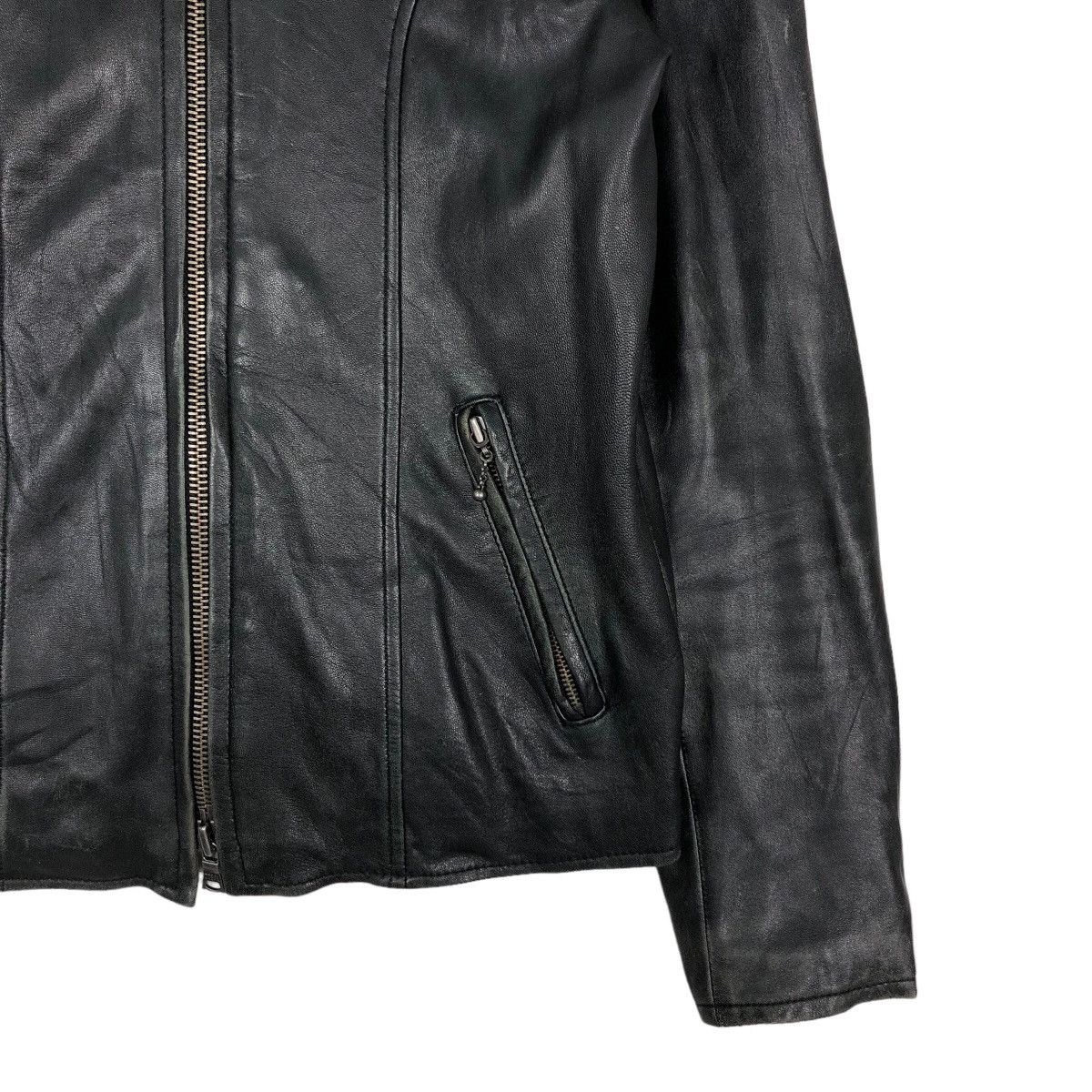 Japanese Brand 🔥Vintage Soft Leather Biker Jacket Analogue Japan Made Size US M / EU 48-50 / 2 - 5 Thumbnail