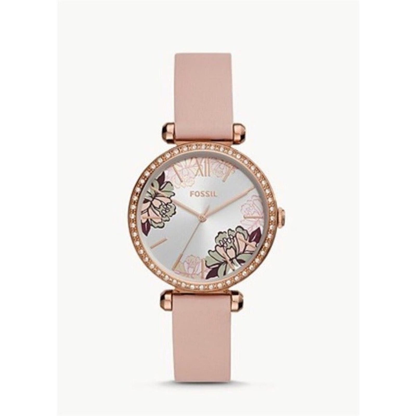 Fossil Fossil BQ3604 Tillie Three-Hand Blush Leather Watch Size ONE SIZE - 2 Thumbnail