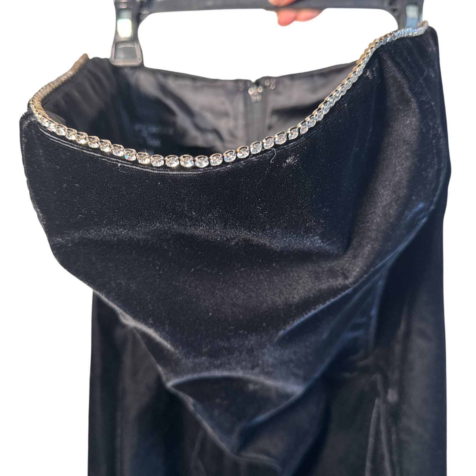 Jessica McClintock × Vintage Jessica McClintock Gunne Sax Black Velvet Evening Gown Sz 9 Size M / US 6-8 / IT 42-44 - 6 Thumbnail