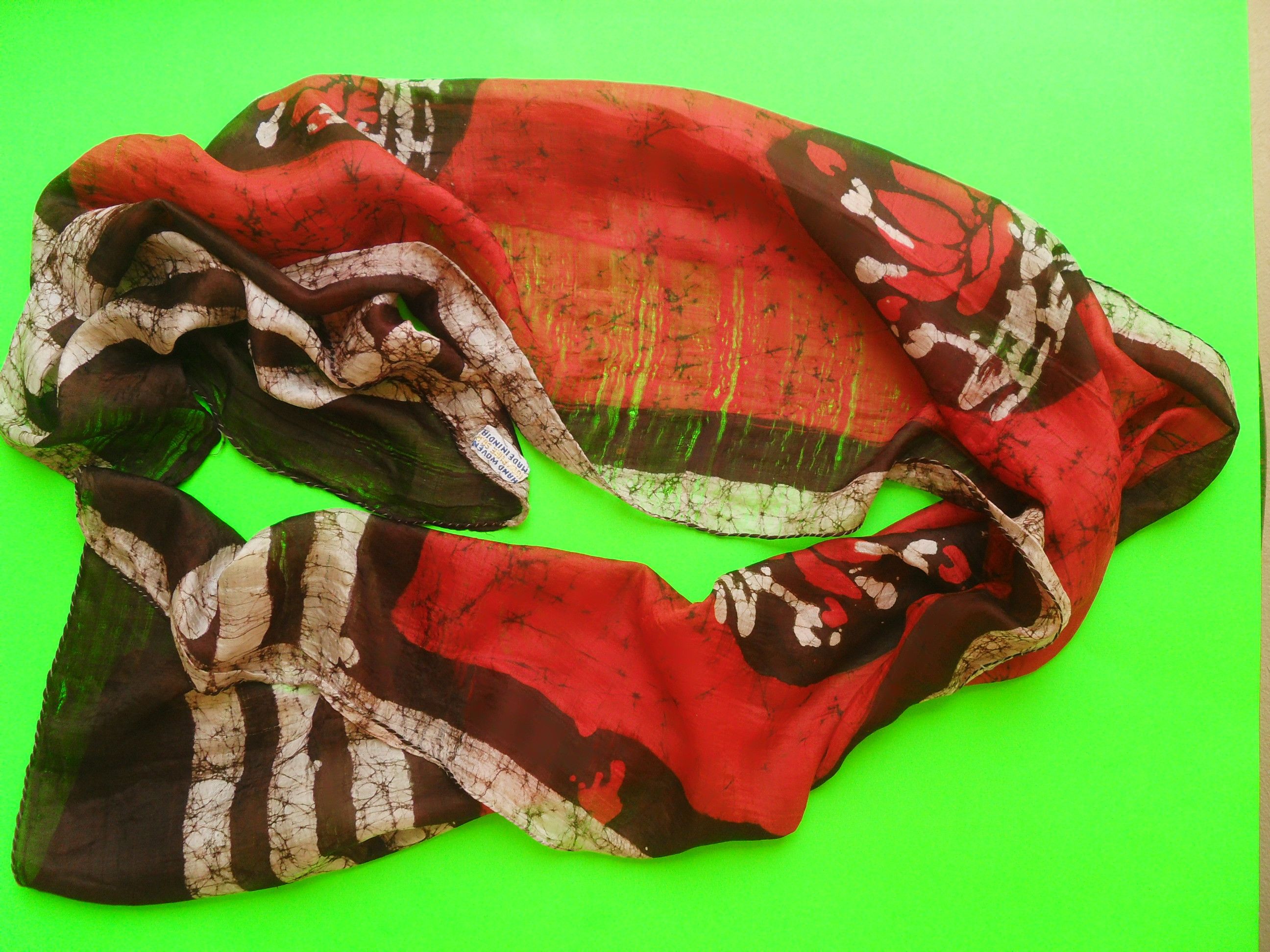 Other Vintage scarf 100% pure silk very soft and fine Size ONE SIZE - 3 Thumbnail