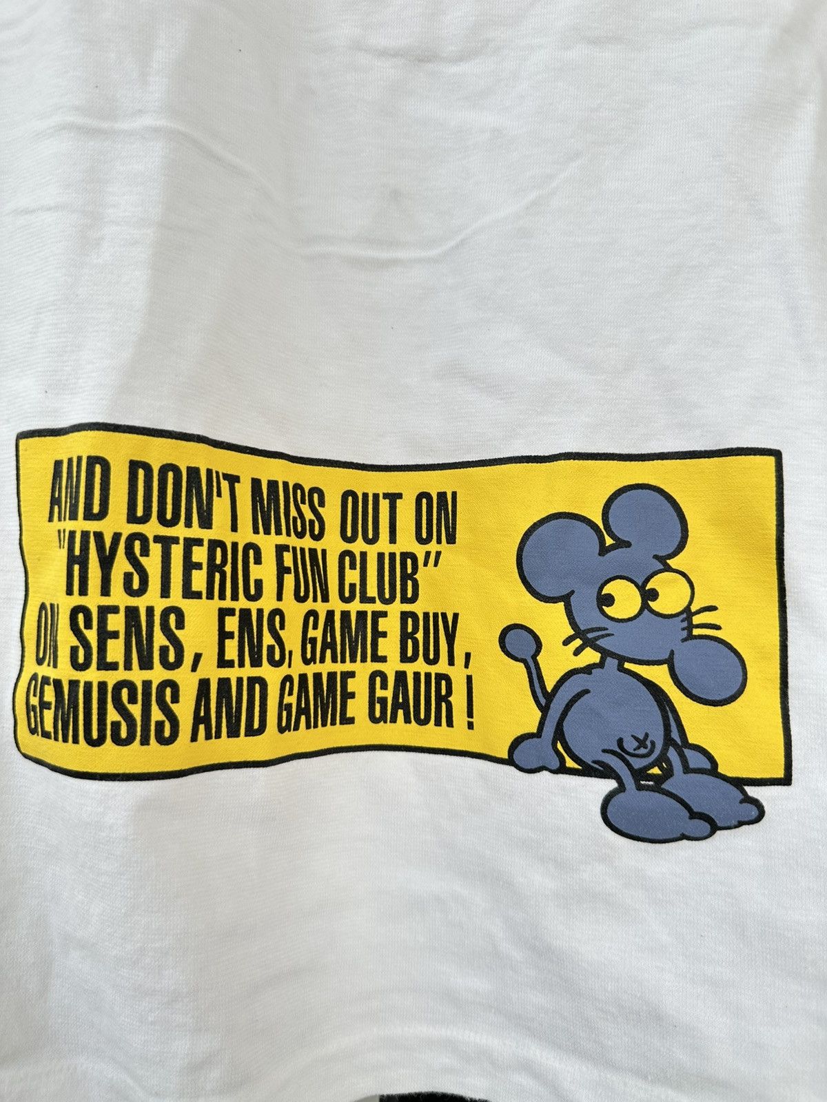 Hysteric Glamour Vintage Hysteric Glamour Mini Hysteric Fun Club Tee Size US M / EU 48-50 / 2 - 4 Thumbnail