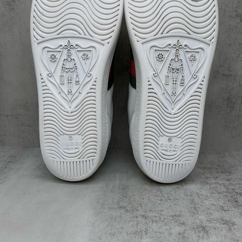 Gucci Gucci White Leather Sneakers with Pearl Accents -2508 Size US 6.5 / EU 39-40 - 7 Thumbnail