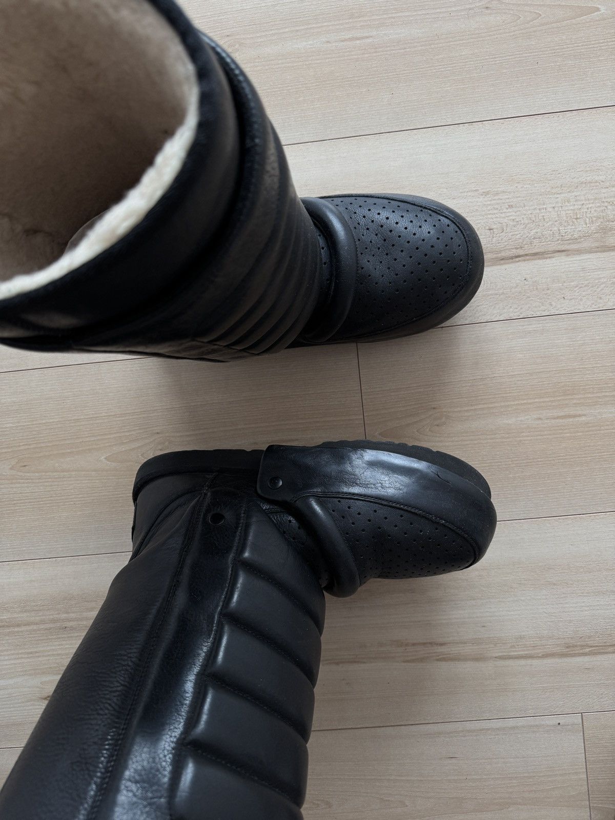 Hood By Air Shayne Oliver Ugg Armoured Tall Boots Size US 12 / EU 45 - 6 Thumbnail
