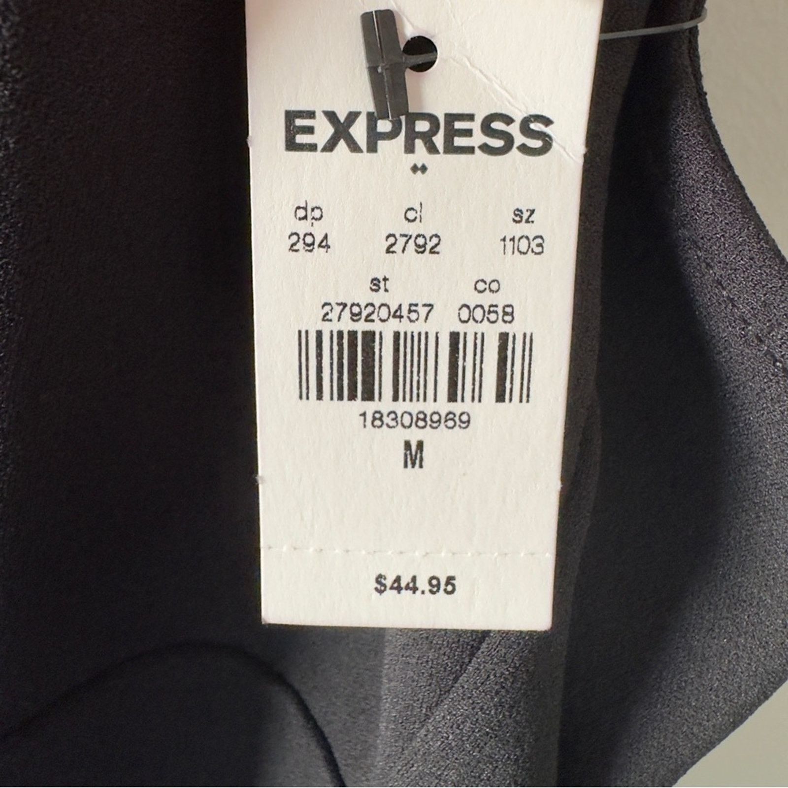 Express Express Black Halter Dress mini LBD solid tie bow neck party Size M / US 6-8 / IT 42-44 - 5 Thumbnail