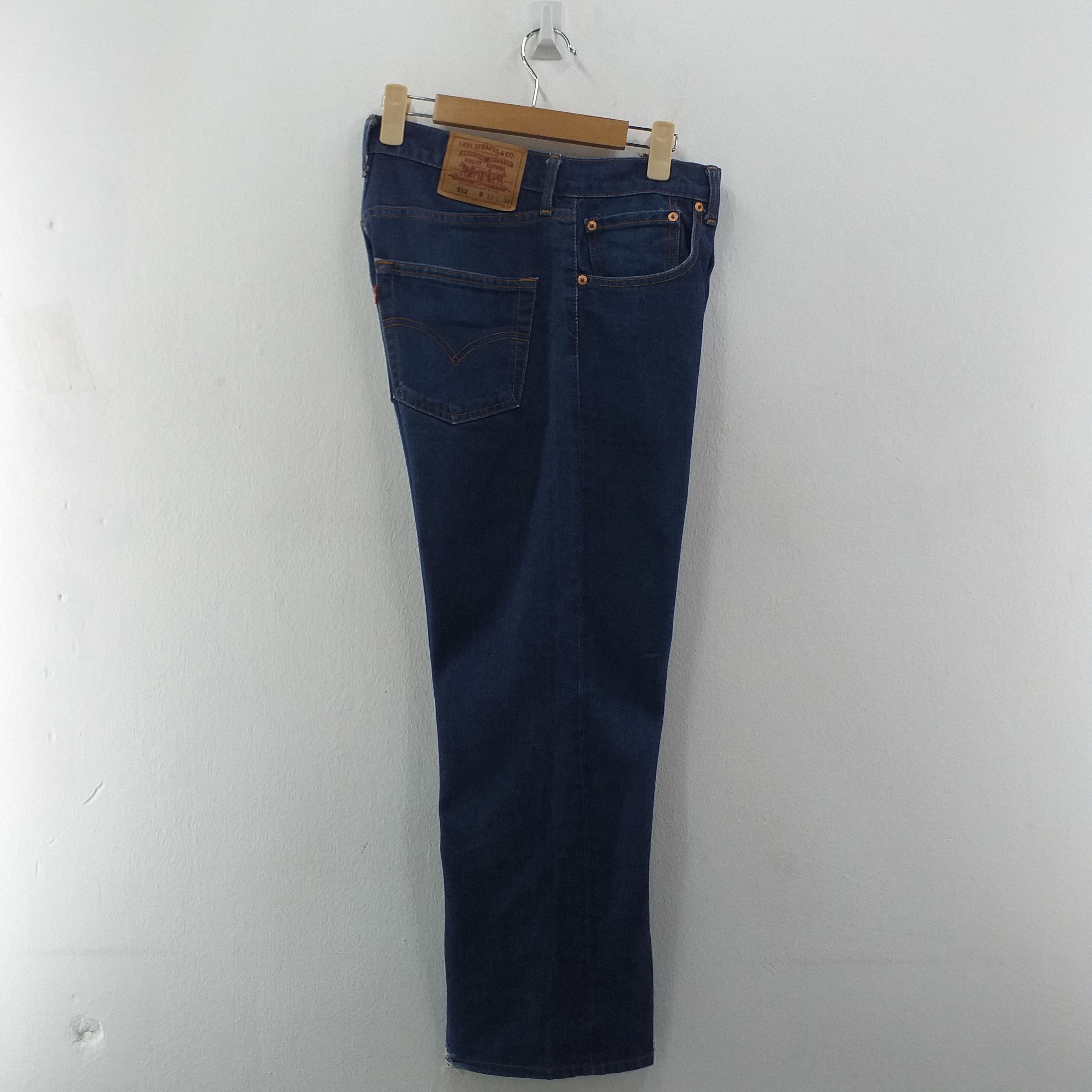 Levi's Dark Blue Vintage Levi's 512 Clothing Denim 31 x 27.5 -JN022 Size US 31 - 13 Thumbnail