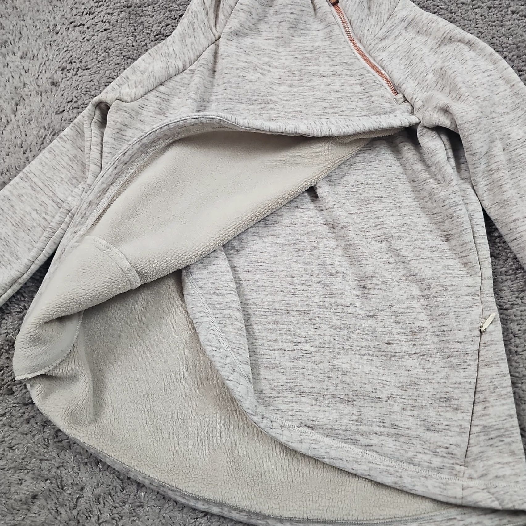 Athleta Athleta Sweater Womens 2XS Beige Knit Cozy Karma Asymmetrical Stretch Casual Size XXS / US 00 / IT 34 - 4 Thumbnail