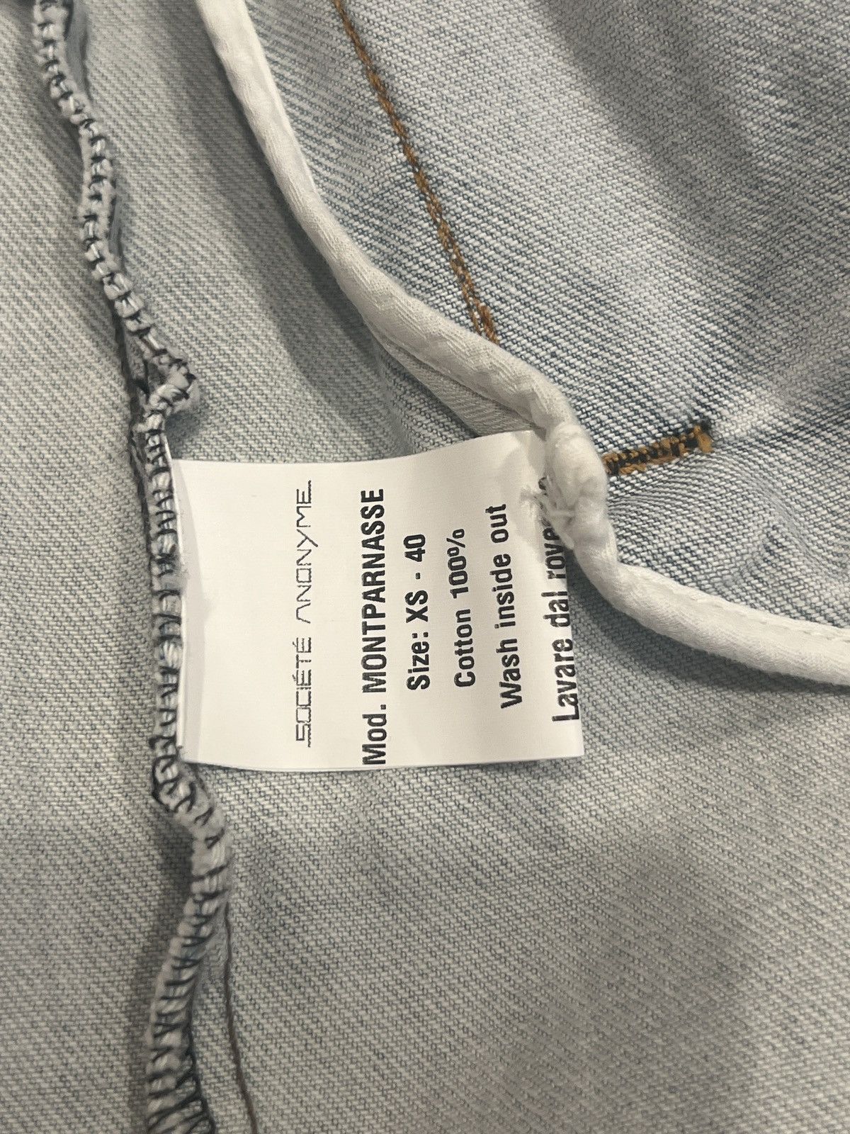 Société Anonyme Mod. MONTPARNASSE Denim 100% Cotton Jacket