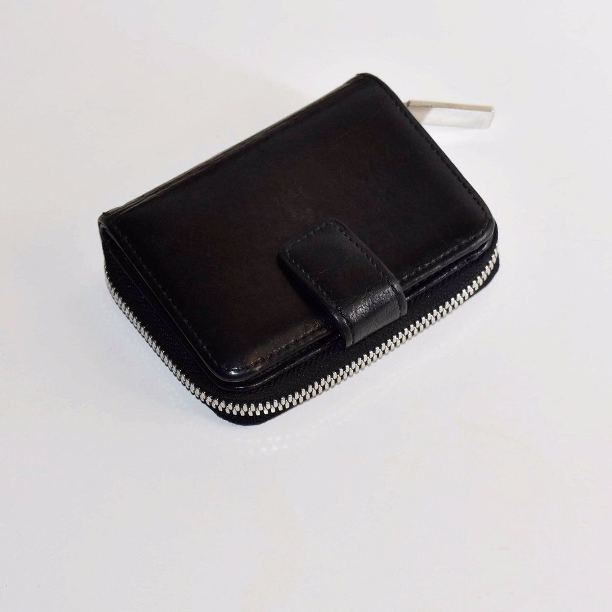 Yohji Yamamoto Yohji Yamamoto POUR HOMME black genuine leather zip wallet Size ONE SIZE - 1 Thumbnail