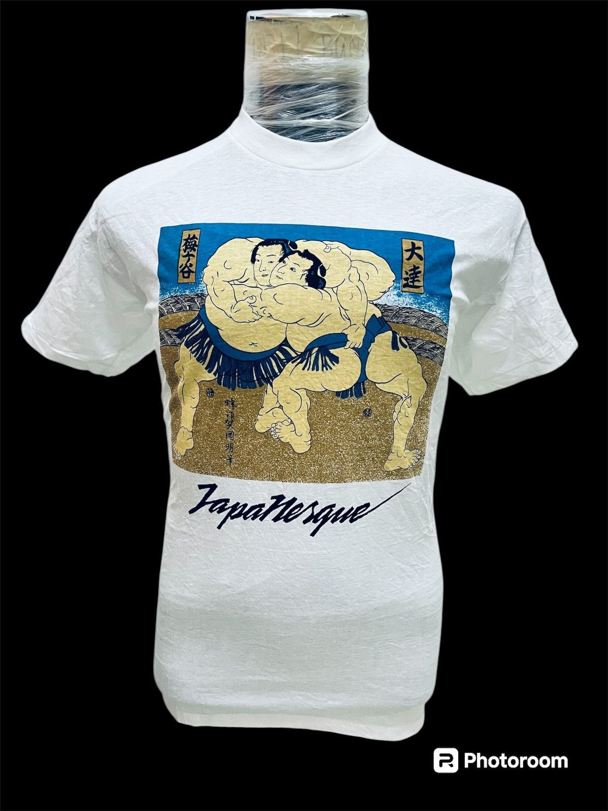 Japanese Brand × Vintage Vintage 80s single stitch sumo tshirt Size US M / EU 48-50 / 2 - 1 Thumbnail