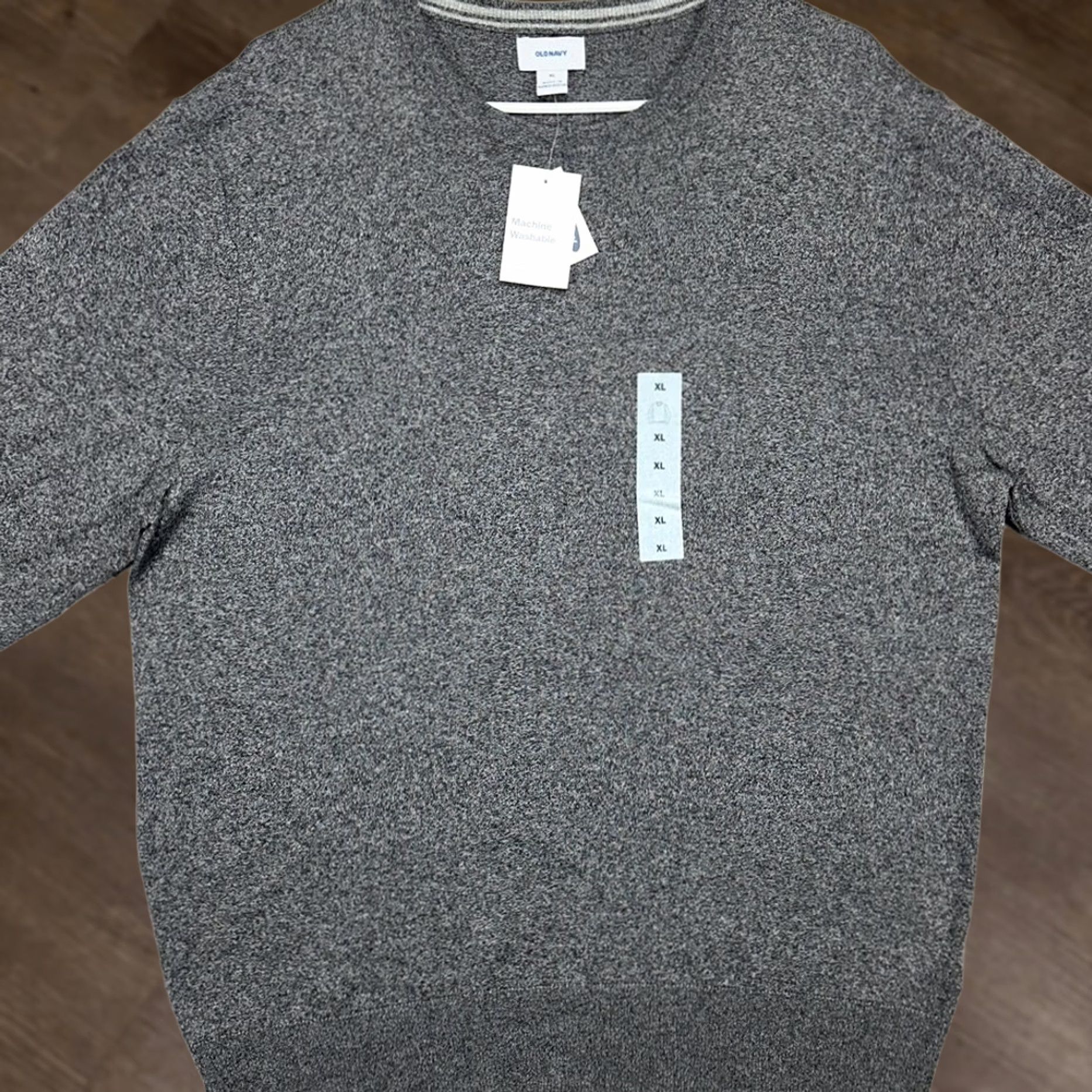 Old Navy OLD NAVY Sweater Mens XL Gray Knit Lightweight Crewneck Long Sleeve Casual Size US XL / EU 56 / 4 - 1 Thumbnail