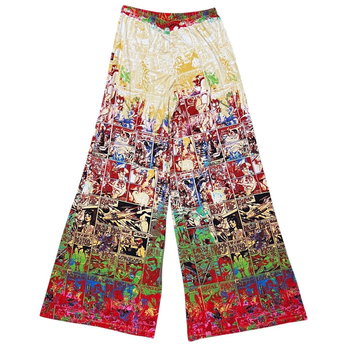 Jean Paul Gaultier Jean Paul GAULTIER 1995 Graphic Cartoon Comics Printed Pants Size 25" / US 0 / IT 36 - 9 Thumbnail