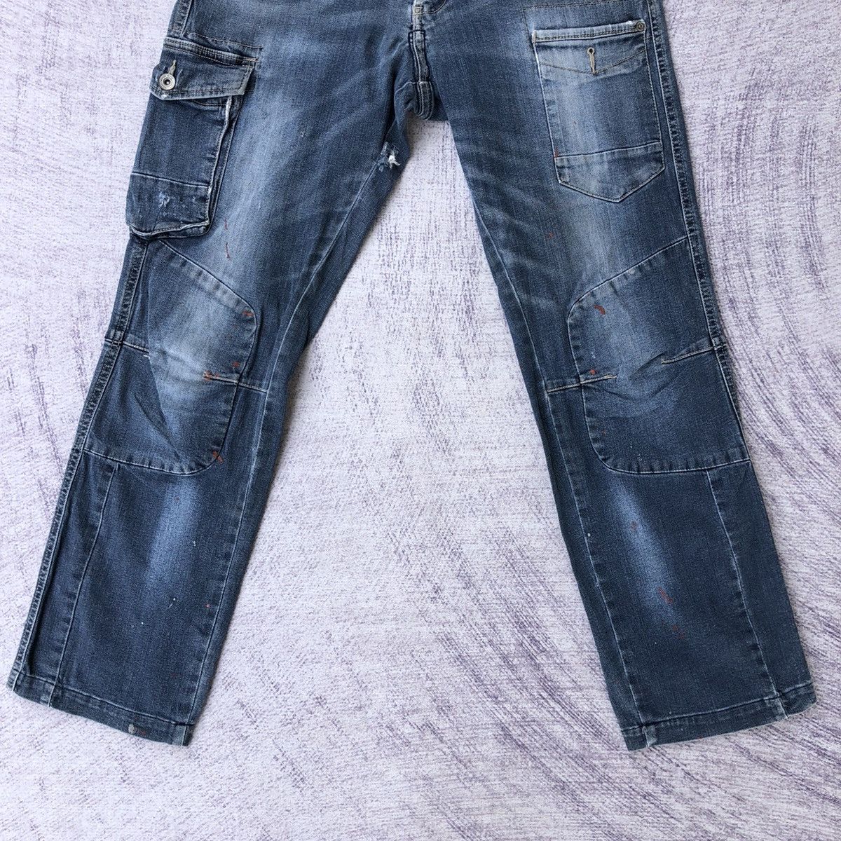 Jean × Vintage Vintage Distressed Jeans Bush Pocket/Cargo pants Size US 30 / EU 46 - 3 Thumbnail