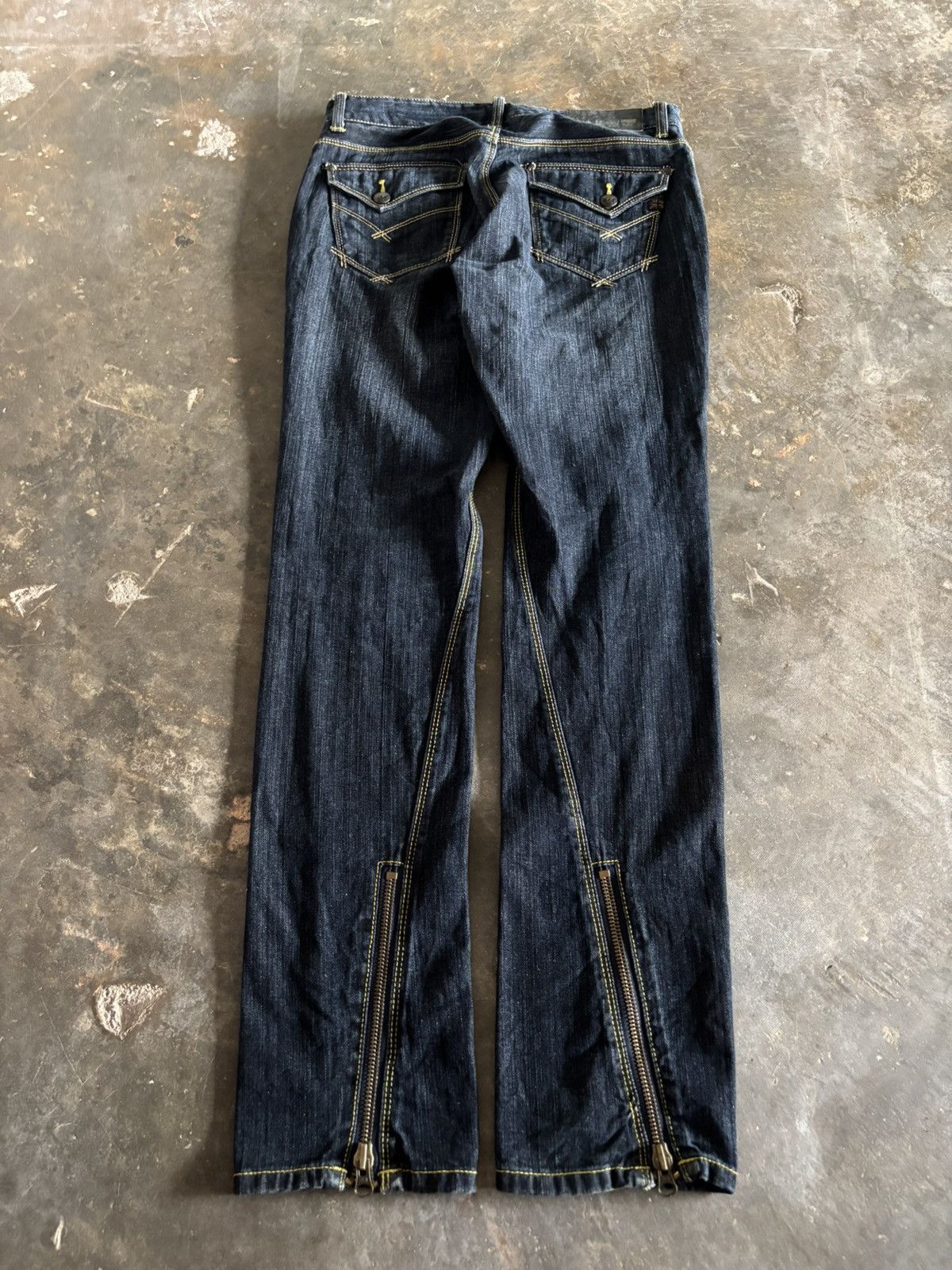 If Six Was Nine y2k zipper leg custom culture japanese jeans Size US 30 / EU 46 - 13 Thumbnail