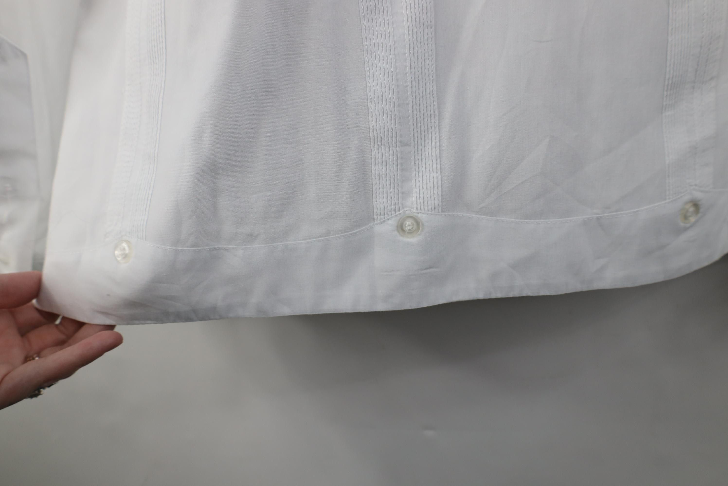 Vintage Vintage 70s Guayabera Beach Wedding Collared Button Shirt Size US XL / EU 56 / 4 - 14 Thumbnail