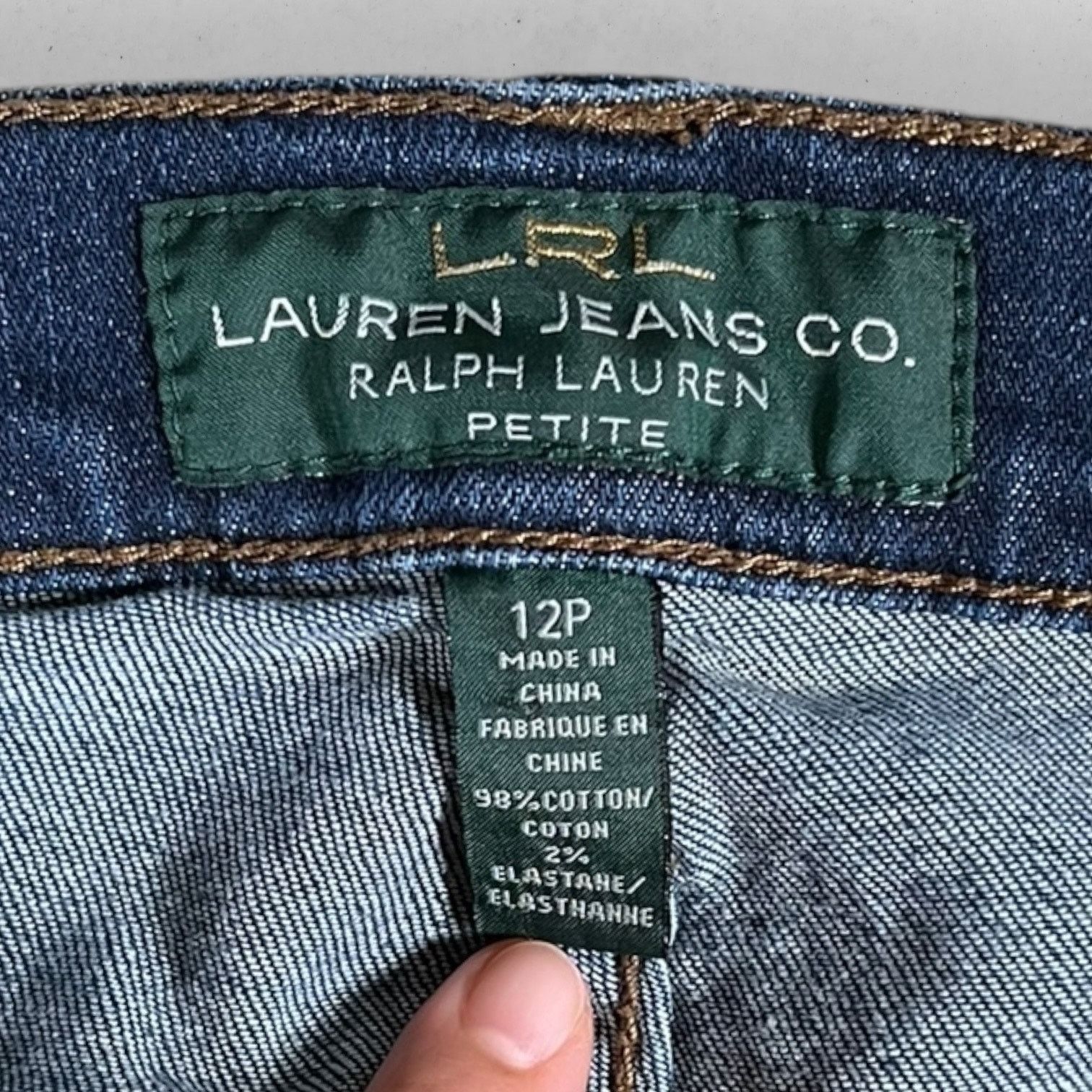 Lauren Ralph Lauren Lauren Jeans Co Petite Women's 12P Modern Straight Cropped Size 34" / US 12 / IT 48 - 3 Thumbnail