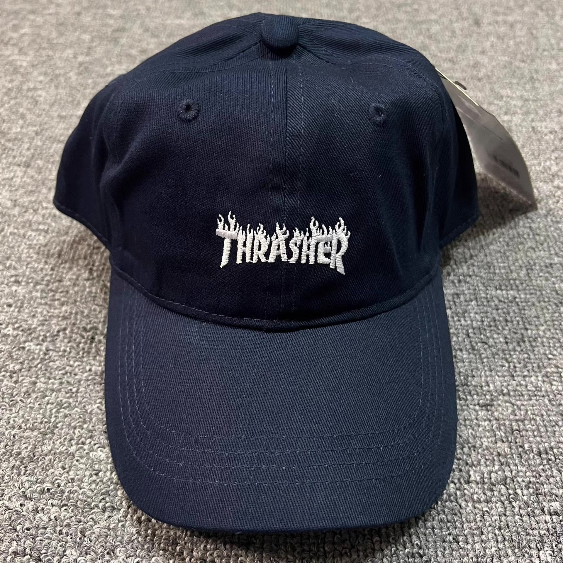Thrasher Thrasher embroidered flame logo curved brim baseball cap Q7 Size ONE SIZE - 1 Thumbnail