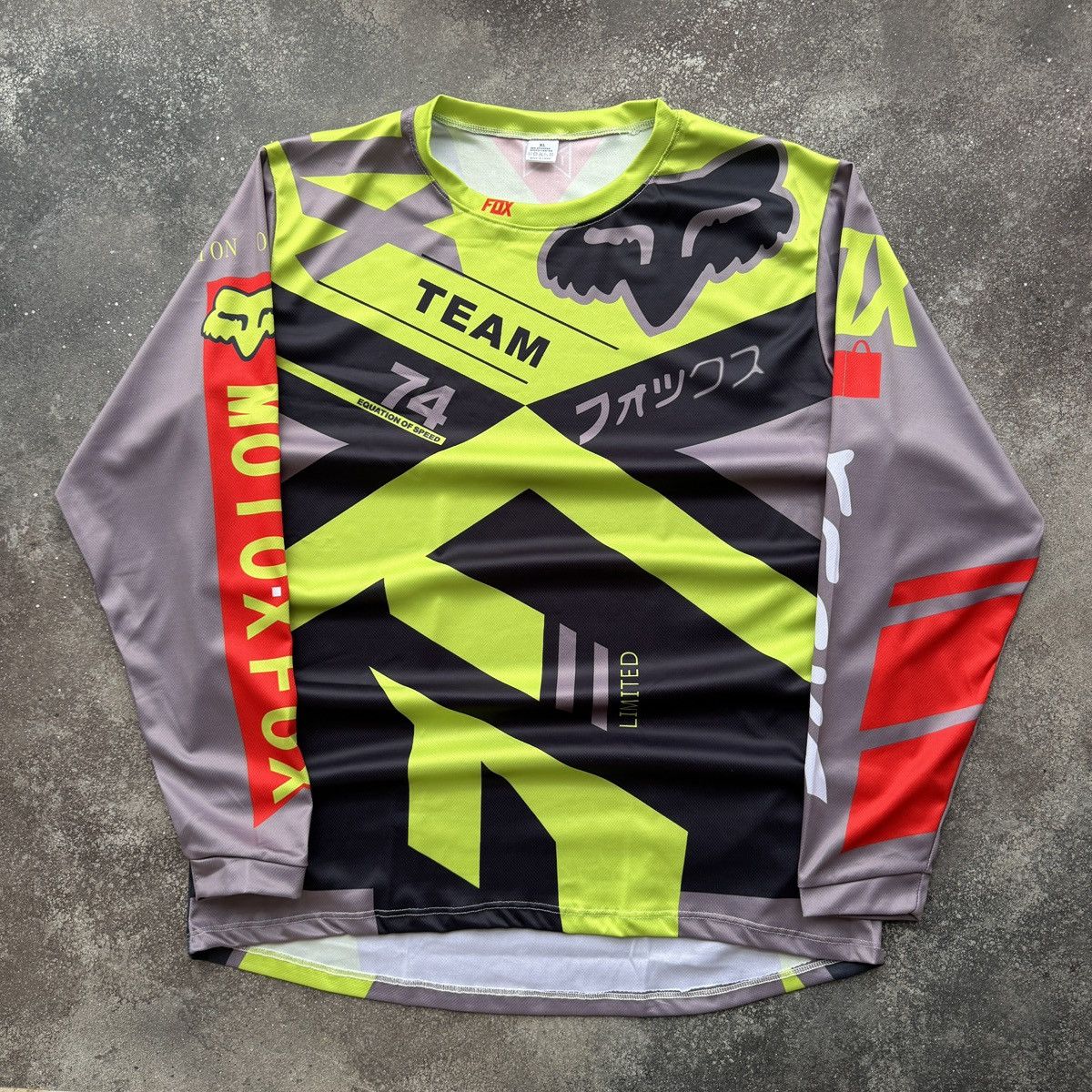 Formula 1 Fox Racing Y2K Hype Moto Racing Long Sleeve Jersey Size US XL / EU 56 / 4 - 1 Thumbnail