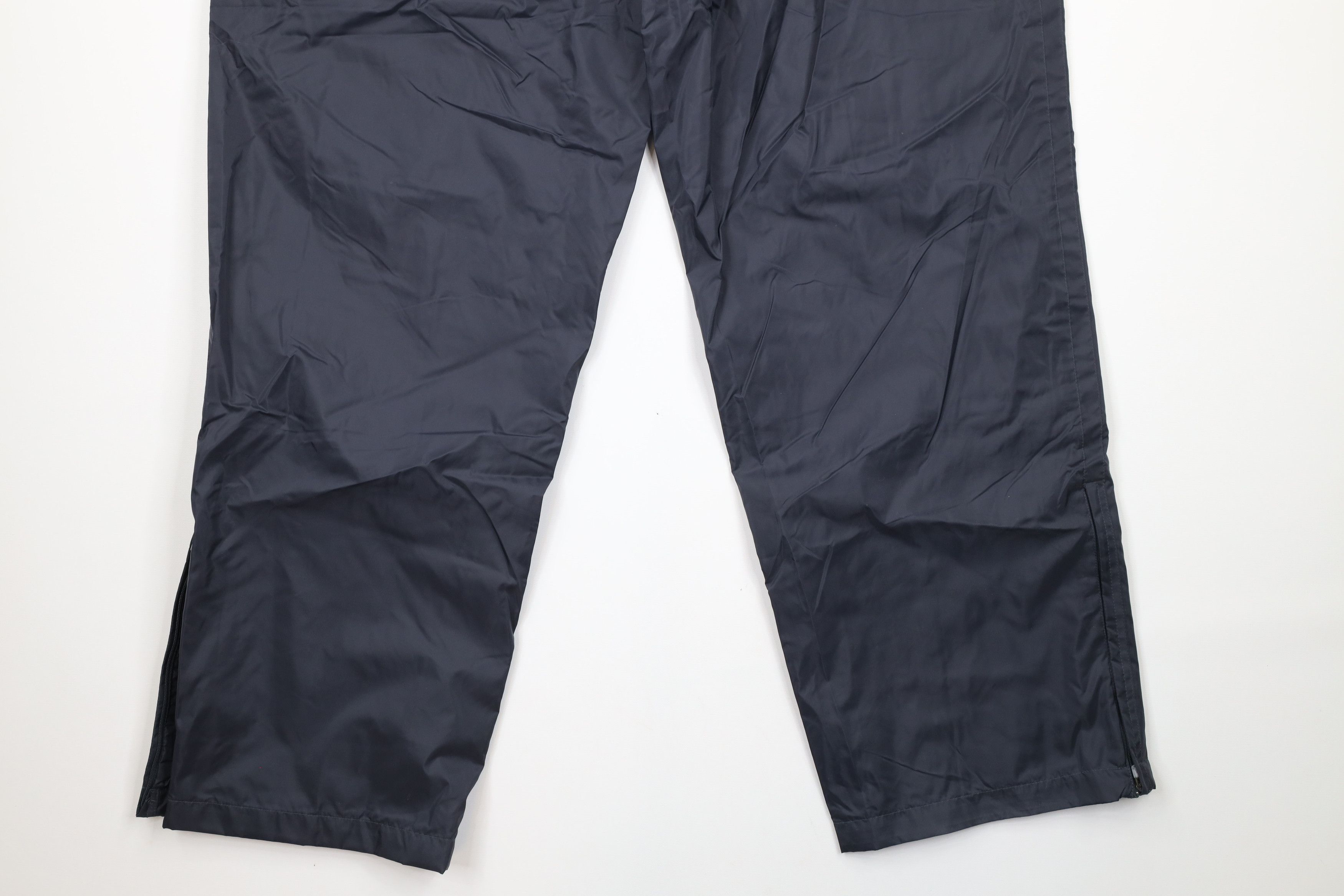 Nike × Vintage Vintage Nike Mini Swoosh Lined Wide Leg Pants Blue Nylon Size ONE SIZE - 13 Thumbnail