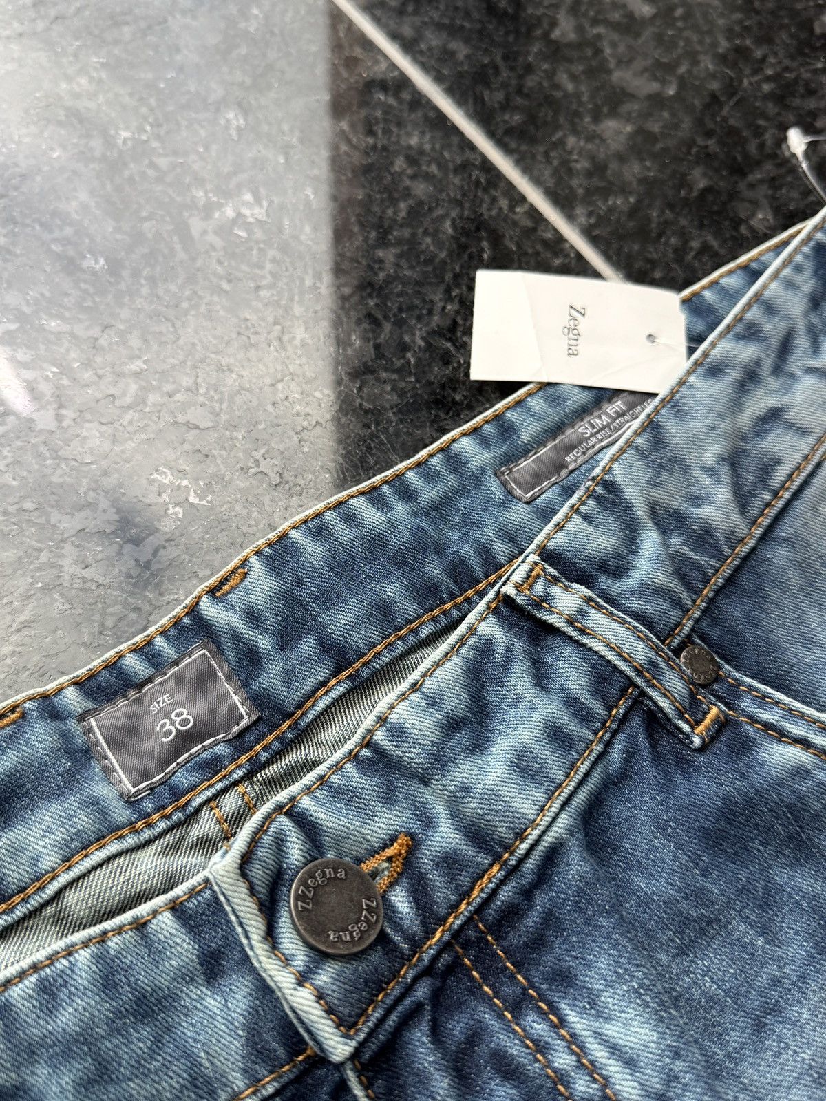 Z Zegna Z Zegna Vintage Regular Rise Jeans Size US 38 / EU 54 - 3 Thumbnail