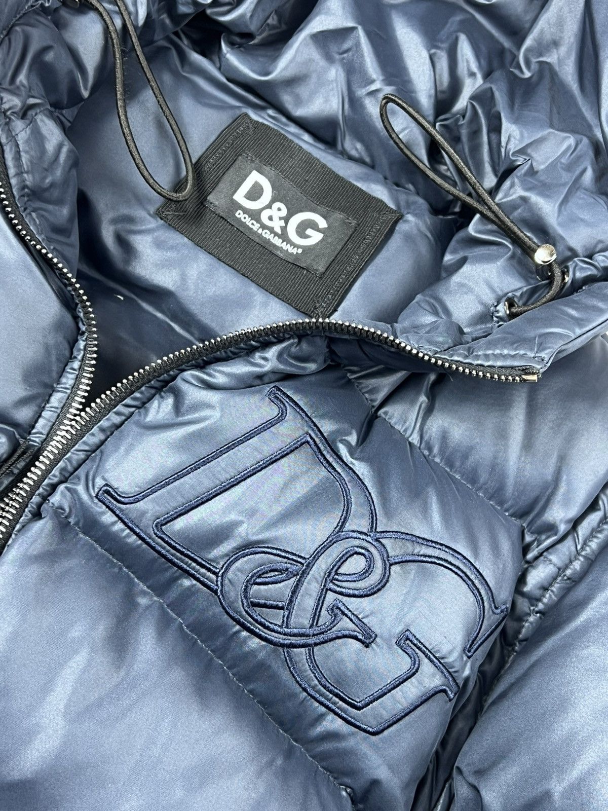Dolce & Gabbana Dolce & Gabbana DG Shine Blue Puffer Jacket Size US S / EU 44-46 / 1 - 15 Thumbnail
