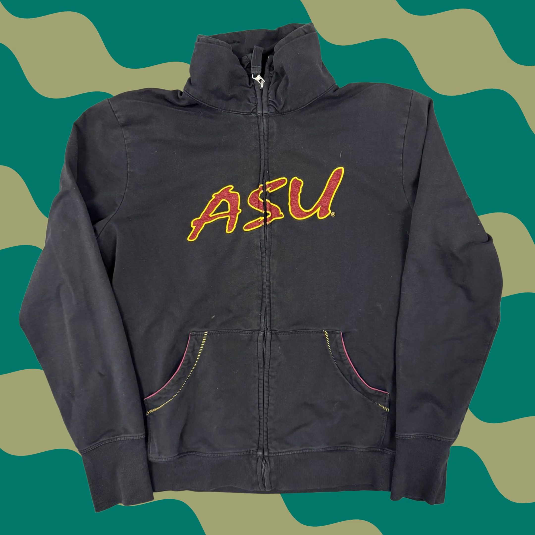 Vintage VINTAGE Arizona State Sun Devils Black Full Zip ASU Longsleeve Jacket Large Women Size L / US 10 / IT 46 - 1 Thumbnail