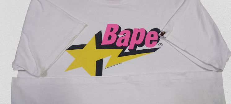 Bape Vintage 1993/2011 BapeSta Logo Tee Size US L / EU 52-54 / 3 - 2 Thumbnail