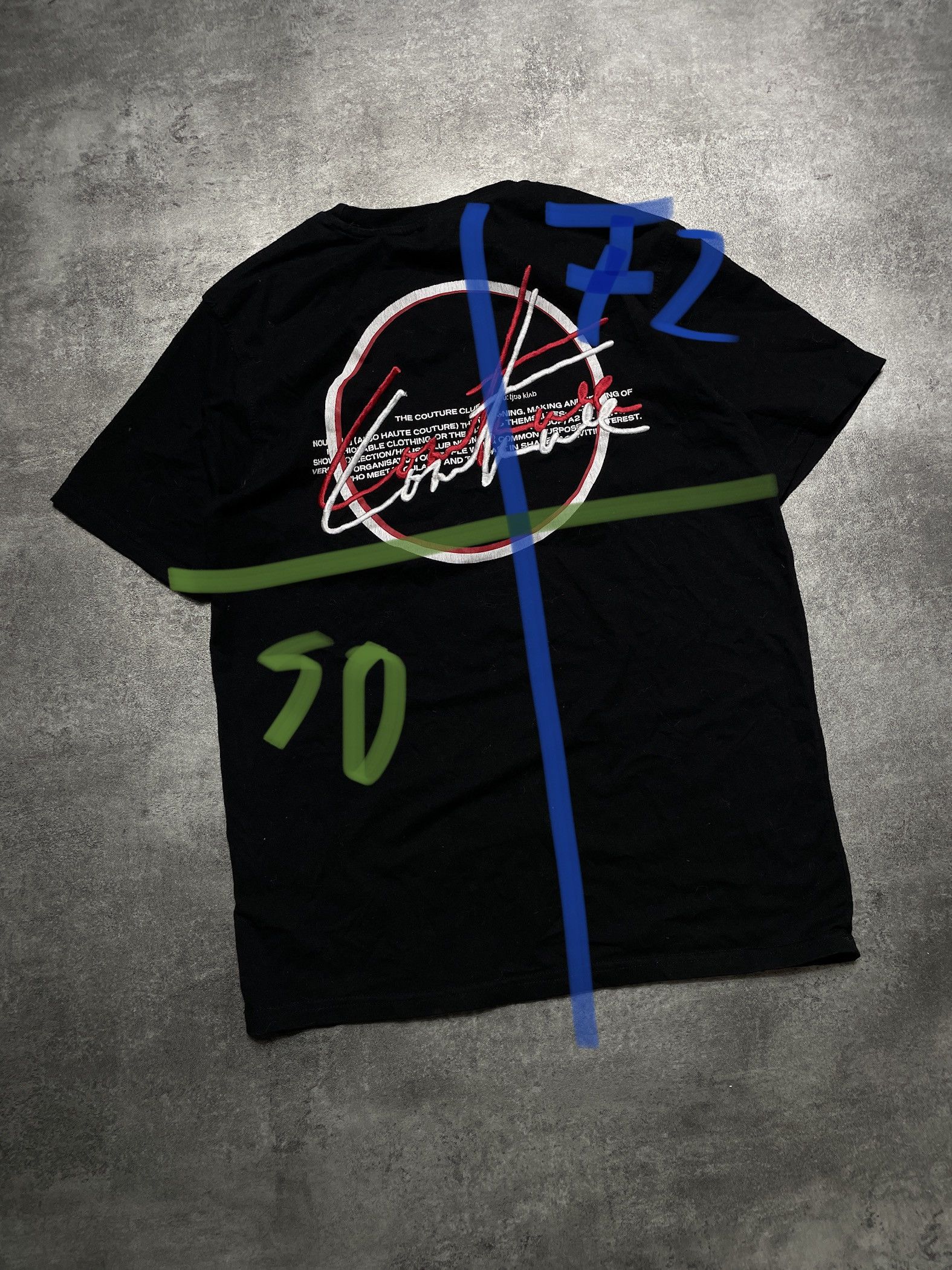 Other Streetwear Hype T-Shirt Couture Spellout Center Logo Size US S / EU 44-46 / 1 - 13 Thumbnail