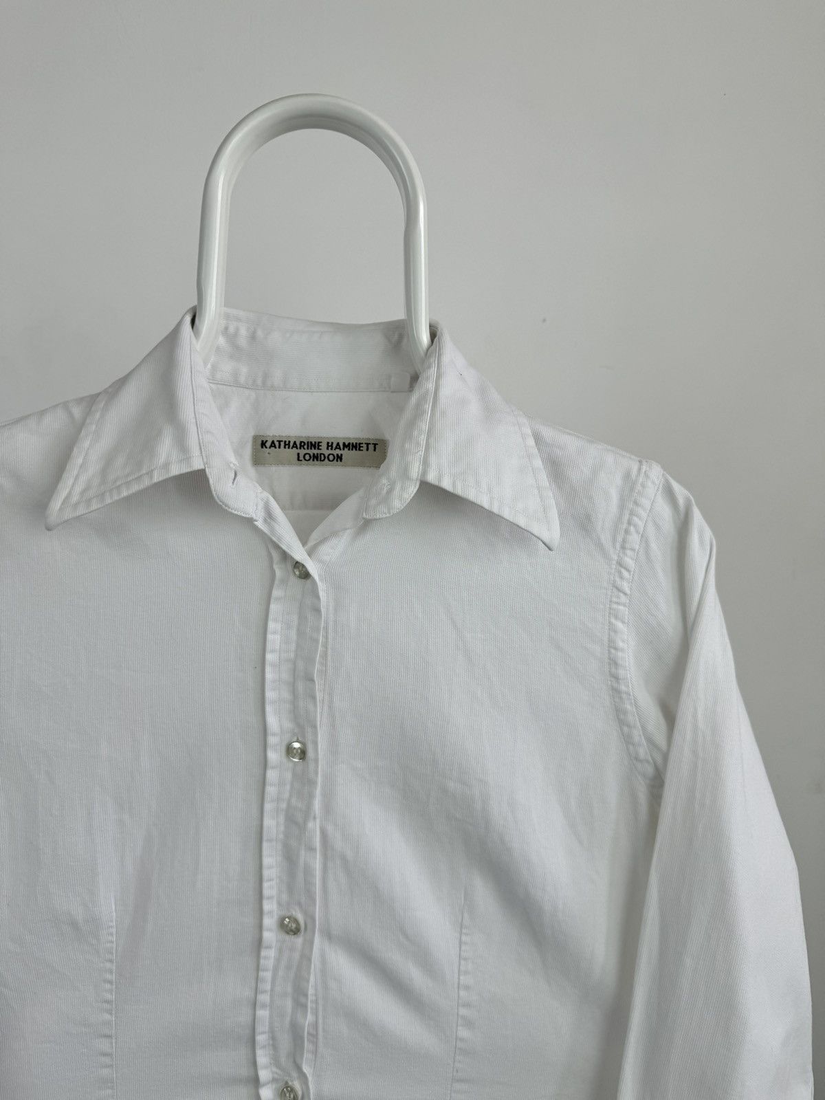 Vintage Vintage Woman’s Katharine Hamnett London Long Sleeve Shirt Size M / US 6-8 / IT 42-44 - 2 Thumbnail