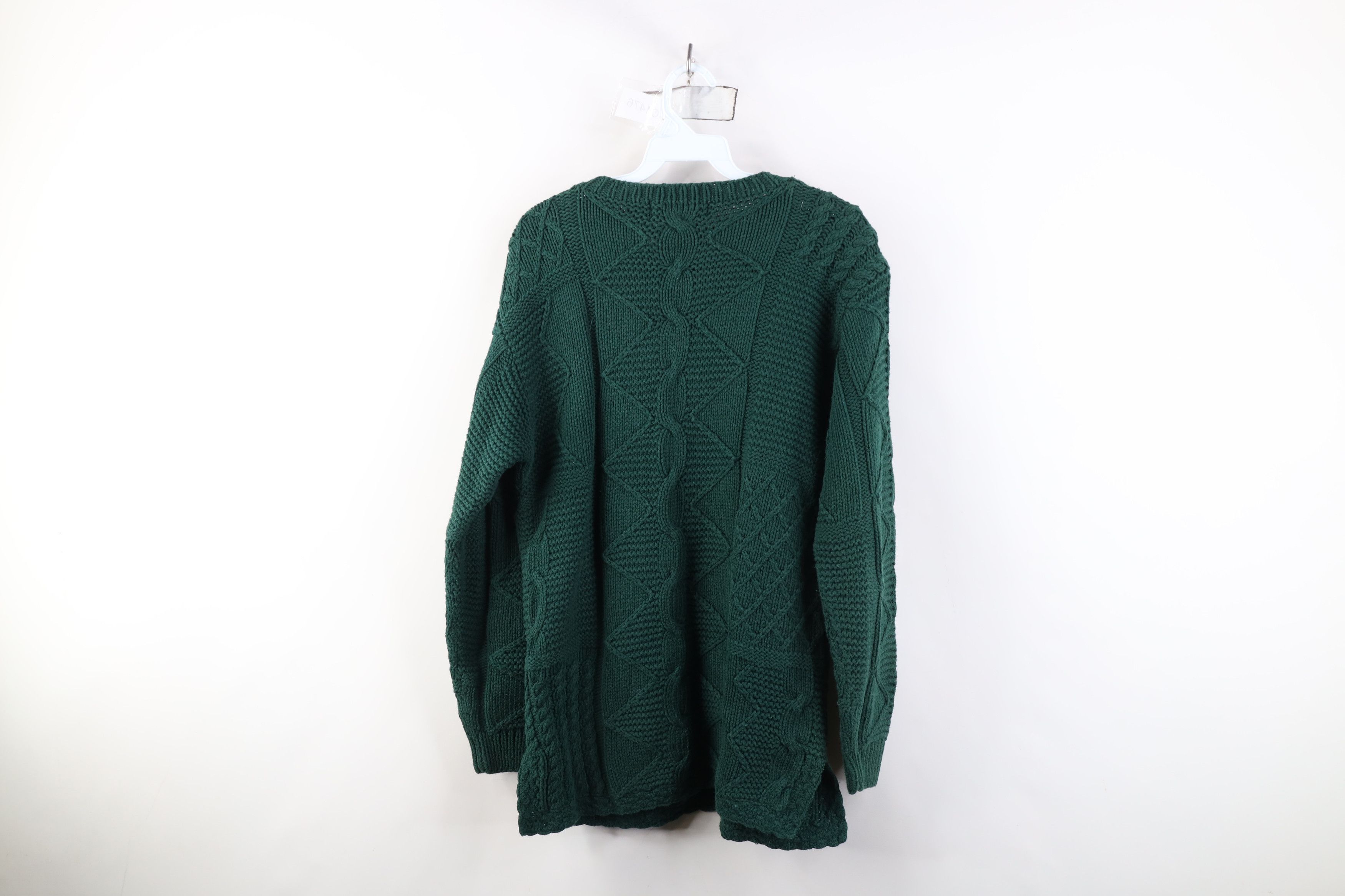 Vintage Vintage 90s Streetwear Chunky Fisherman Cable Knit Sweater Size S / US 4 / IT 40 - 10 Thumbnail