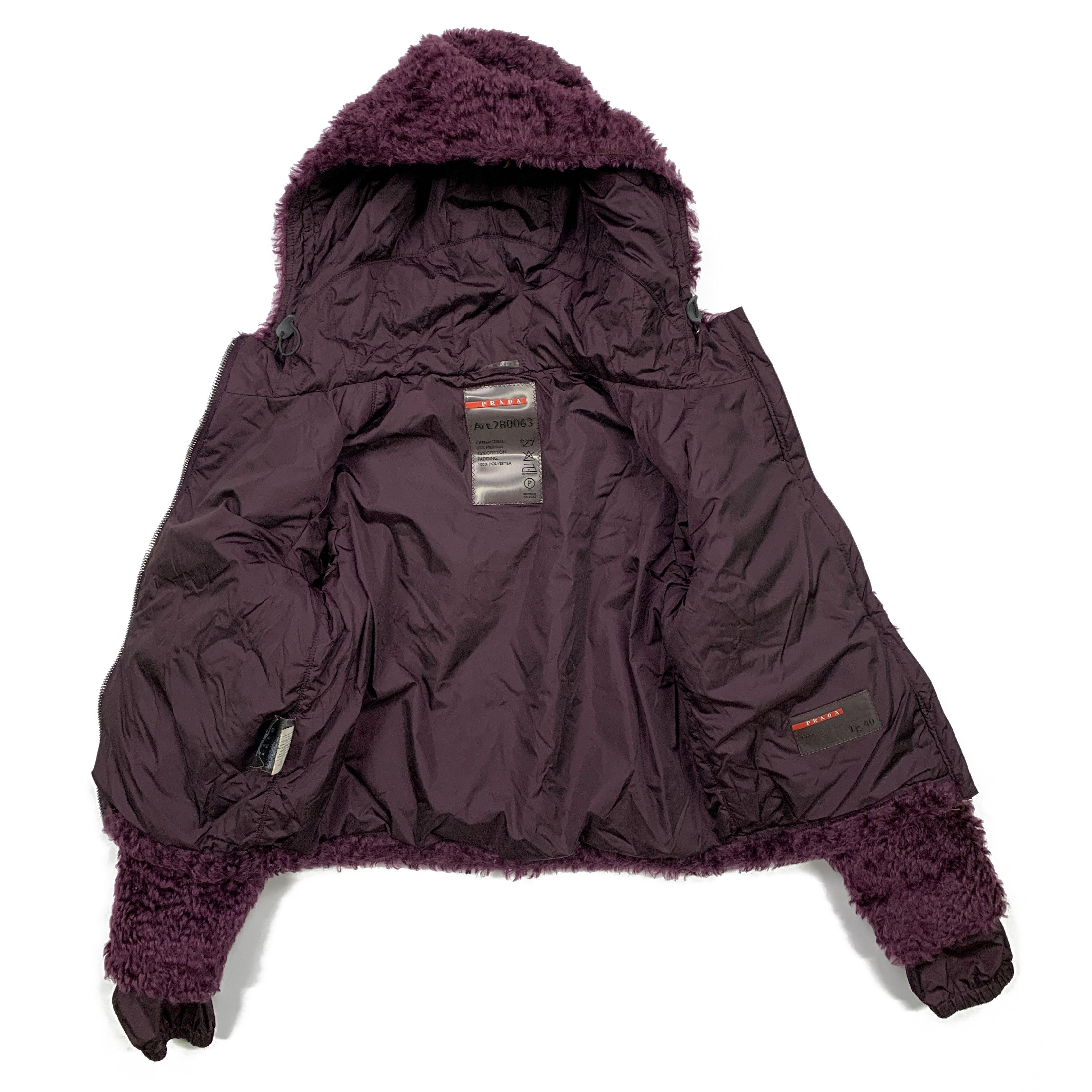 Prada F/W 2008 Mohair Fur Jacket / Shearling Bomber Size XS / US 0-2 / IT 36-38 - 3 Thumbnail