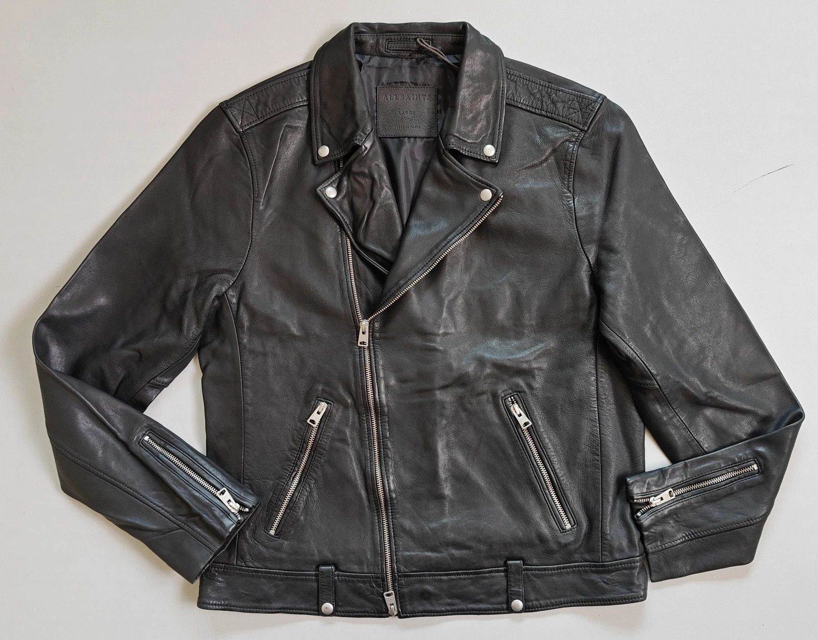 Allsaints ALLSAINTS Lomi Biker Men's Leather jacket FTP/5015 Size US L / EU 52-54 / 3 - 1 Thumbnail