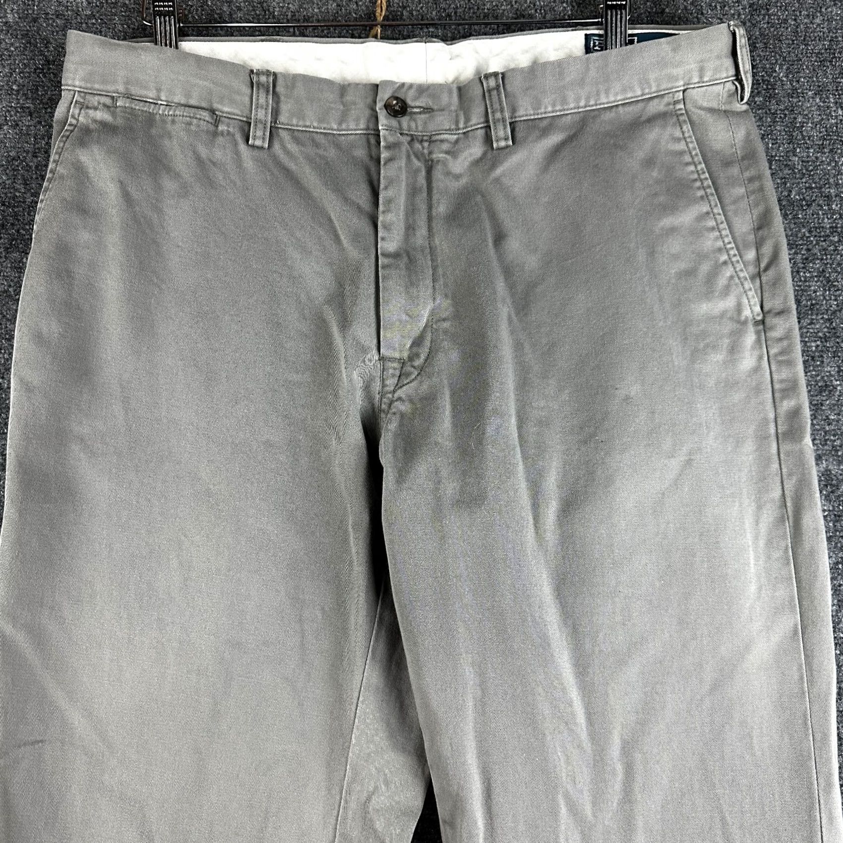 Polo Ralph Lauren Polo Ralph Lauren Pants Mens 36 X 33 Classic Fit Chino Gray Cotton Pockets Logo Size US M / EU 48-50 / 2 - 3 Thumbnail