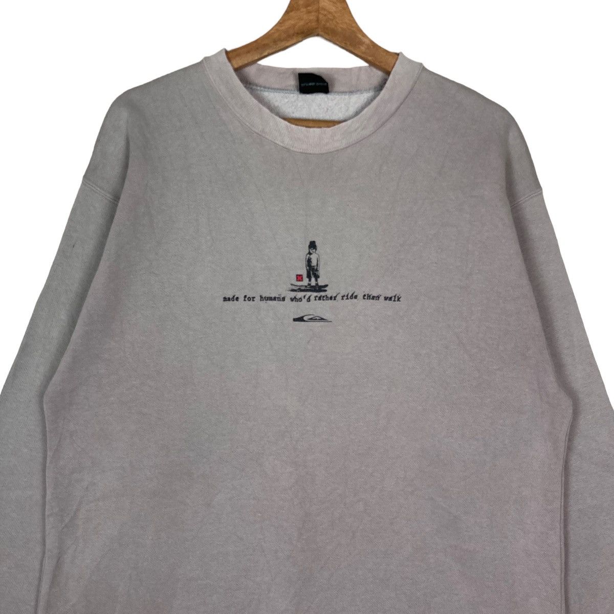 Quiksilver Vintage Quiksilver Spell Out Pullover Jumper Sweatshirt Size US M / EU 48-50 / 2 - 2 Thumbnail