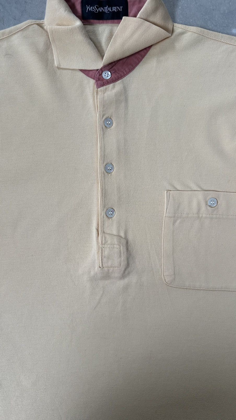 Yves Saint Laurent VINTAGE YVES SAINT LAUREN POLO TEE Size US M / EU 48-50 / 2 - 2 Thumbnail