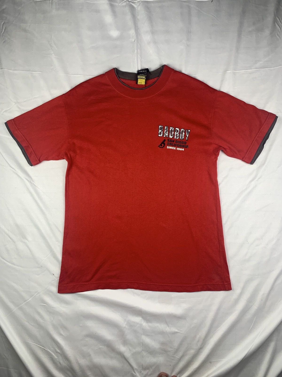 Japanese Brand y2k Bad Boy US Red Spell Out Graphic Tee Size US M / EU 48-50 / 2 - 2 Thumbnail