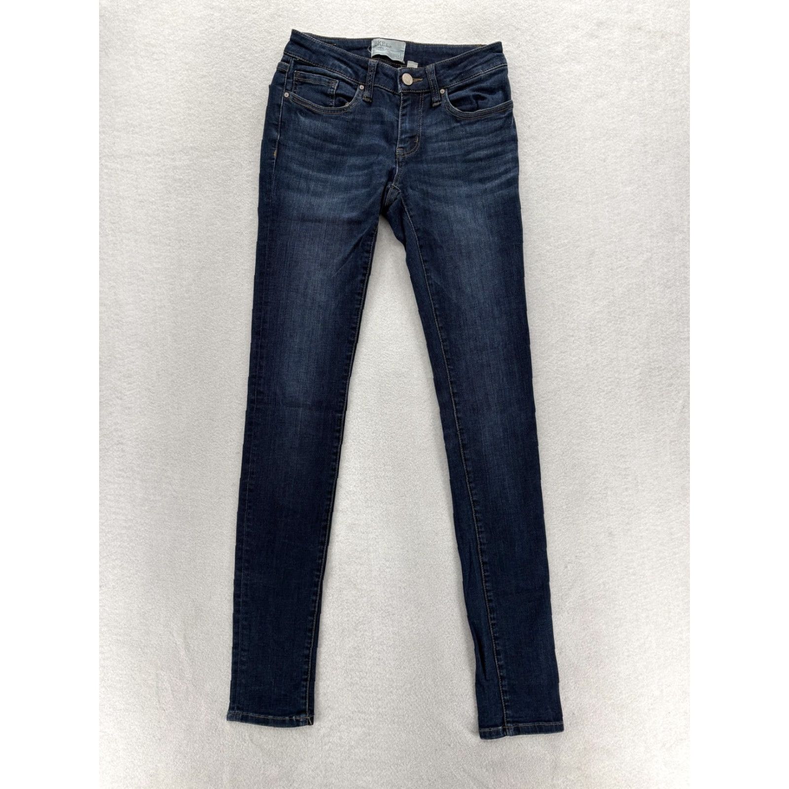 BKE BKE Stella Skinny Jeans Womens 25L Blue Low Rise Stretch Denim Grunge Y2K Skinny Jeans Womens Blue 25L 33in? Size 42" / US 20 - 2 Thumbnail