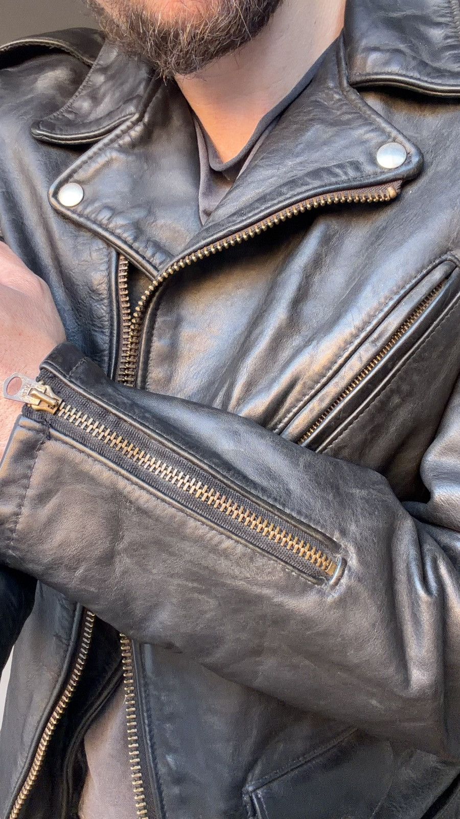 Schott Schott PER2 steerhide leather perfecto S Size US S / EU 44-46 / 1 - 4 Thumbnail