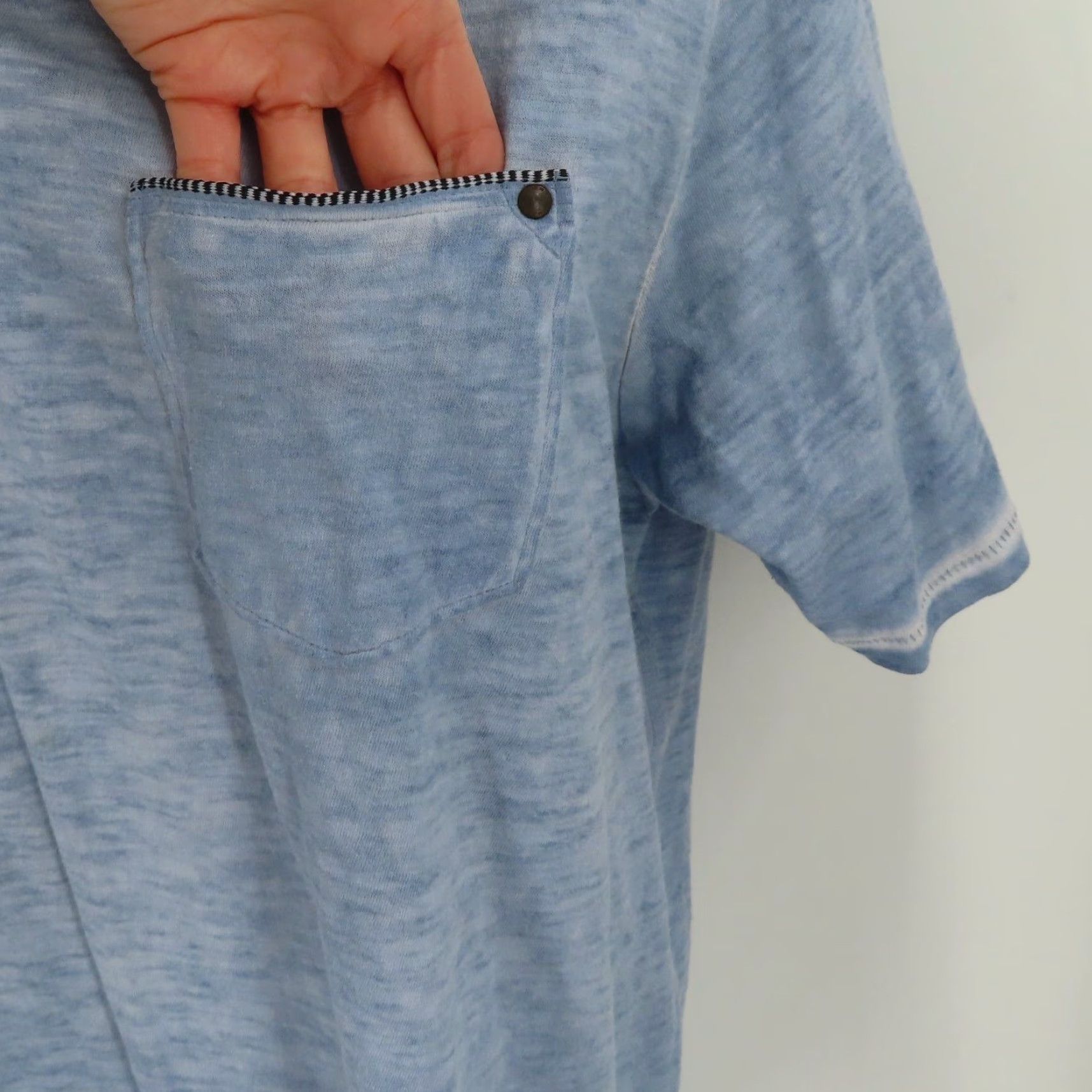 Tommy Bahama Tommy Bahama Polo Shirt Men XL Blue Short Sleeve Cotton Burnout Casual Shirt Size US XL / EU 56 / 4 - 5 Thumbnail