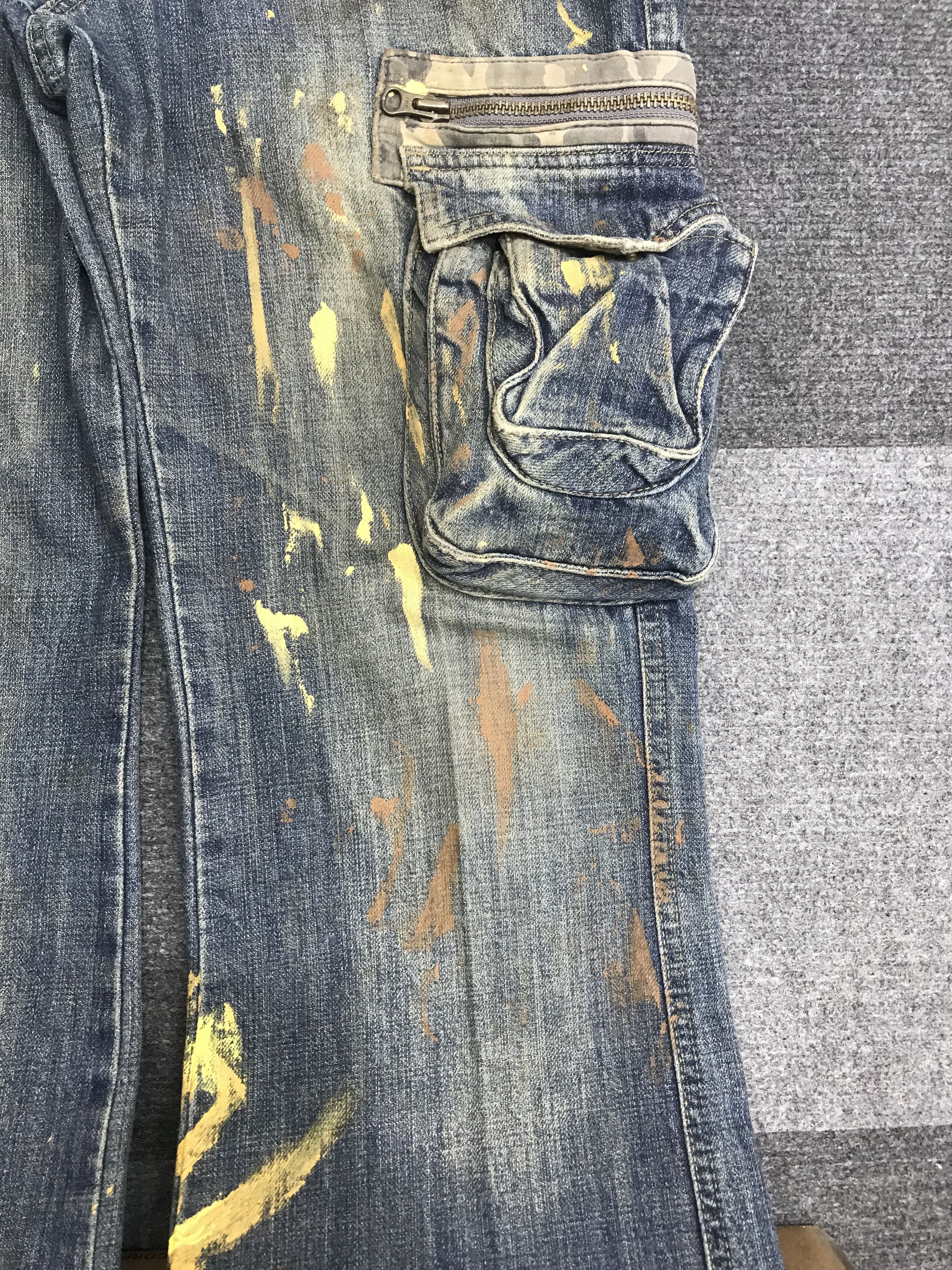 Japanese Brand Flare🔥El BOITE Multi 3D pockets Japan Painter Jeans F1 Size US 32 / EU 48 - 6 Thumbnail