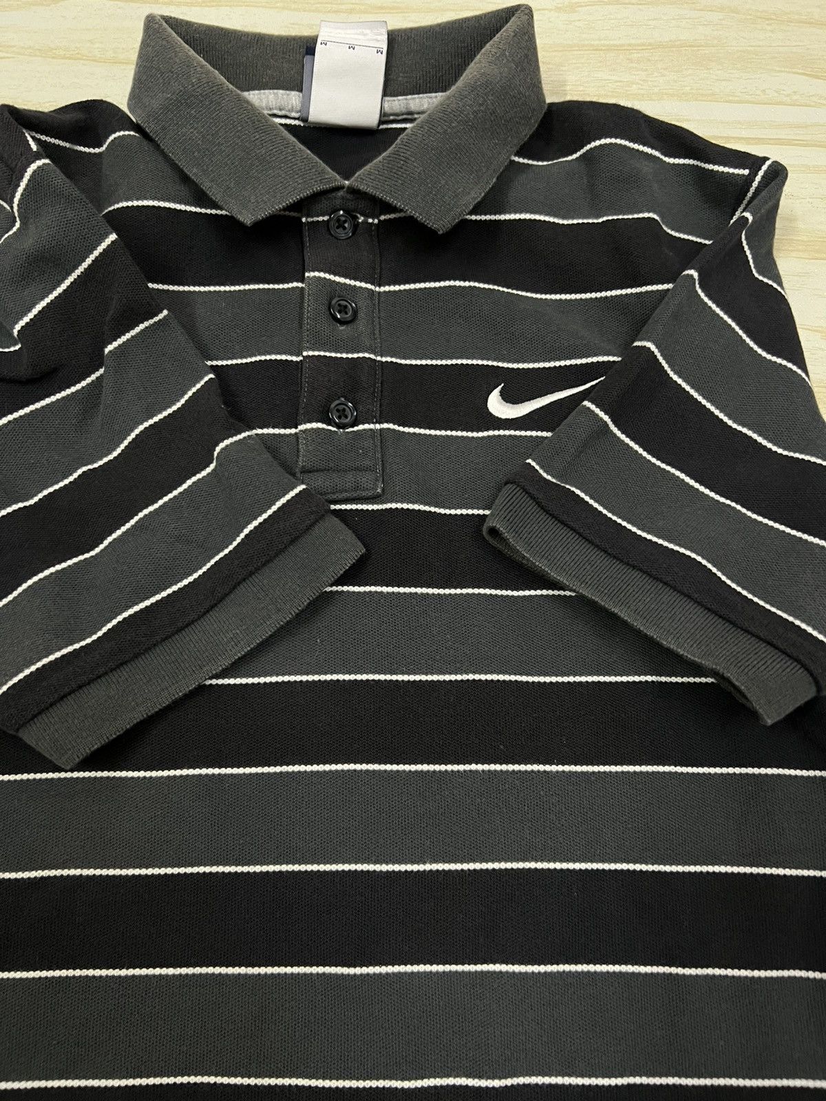Nike Nike Stripped Polo Shirt Size US S / EU 44-46 / 1 - 3 Thumbnail