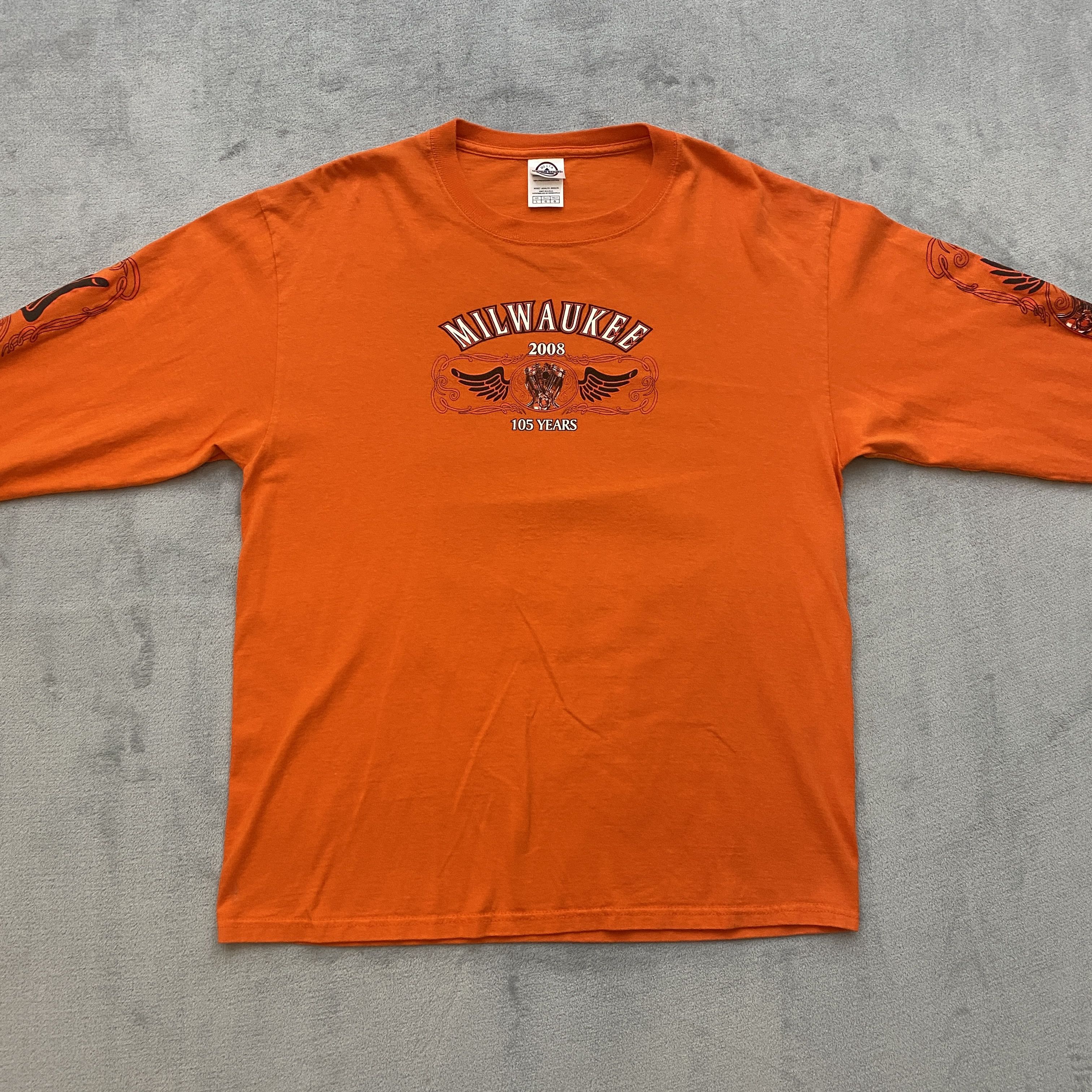 Harley Davidson × Vintage Y2K T Shirt Men Large 2009 BIKE WEEK Long Thermal Sleeve Size US L / EU 52-54 / 3 - 4 Thumbnail