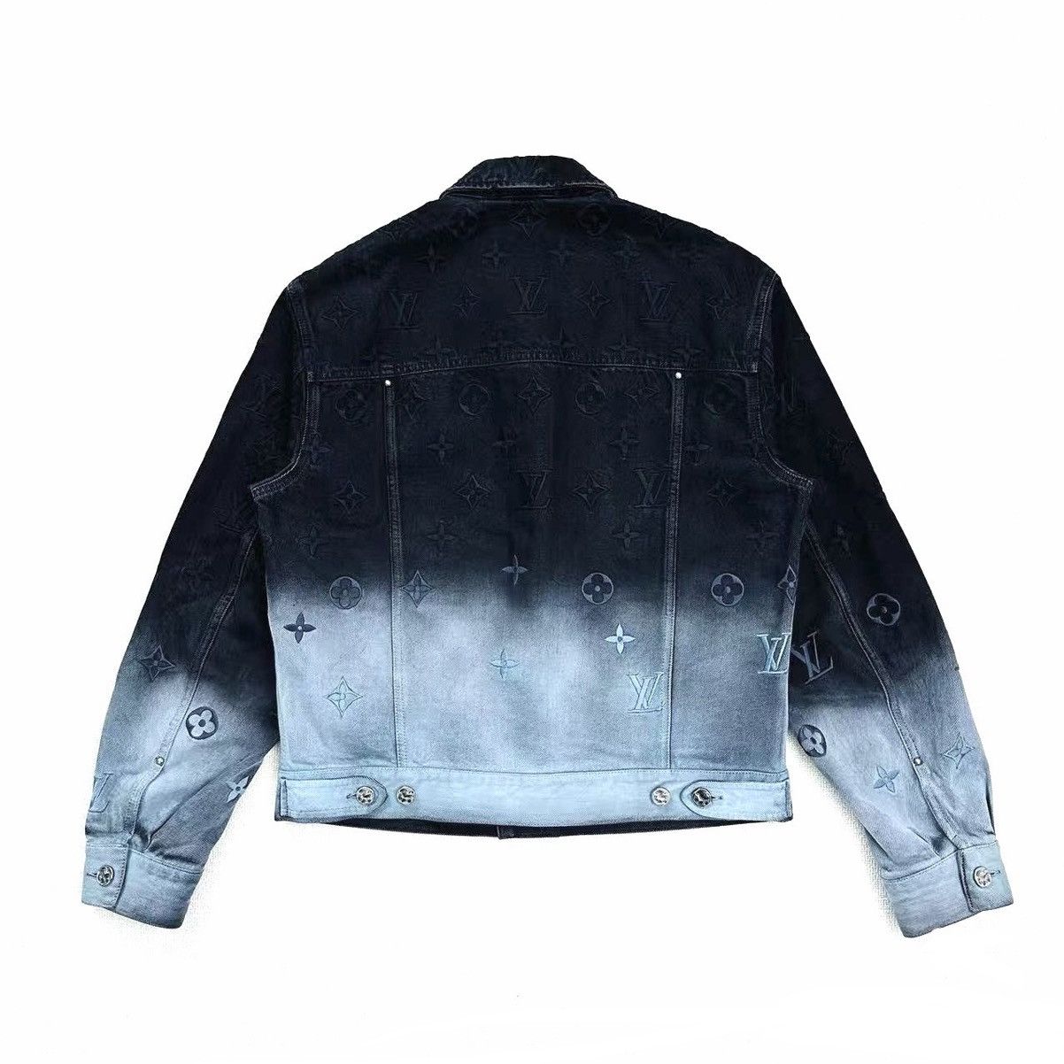 Louis Vuitton Louis Vuitton 50 Gradient Denim Jacket Embroidered Monogram Size US M / EU 48-50 / 2 - 2 Thumbnail