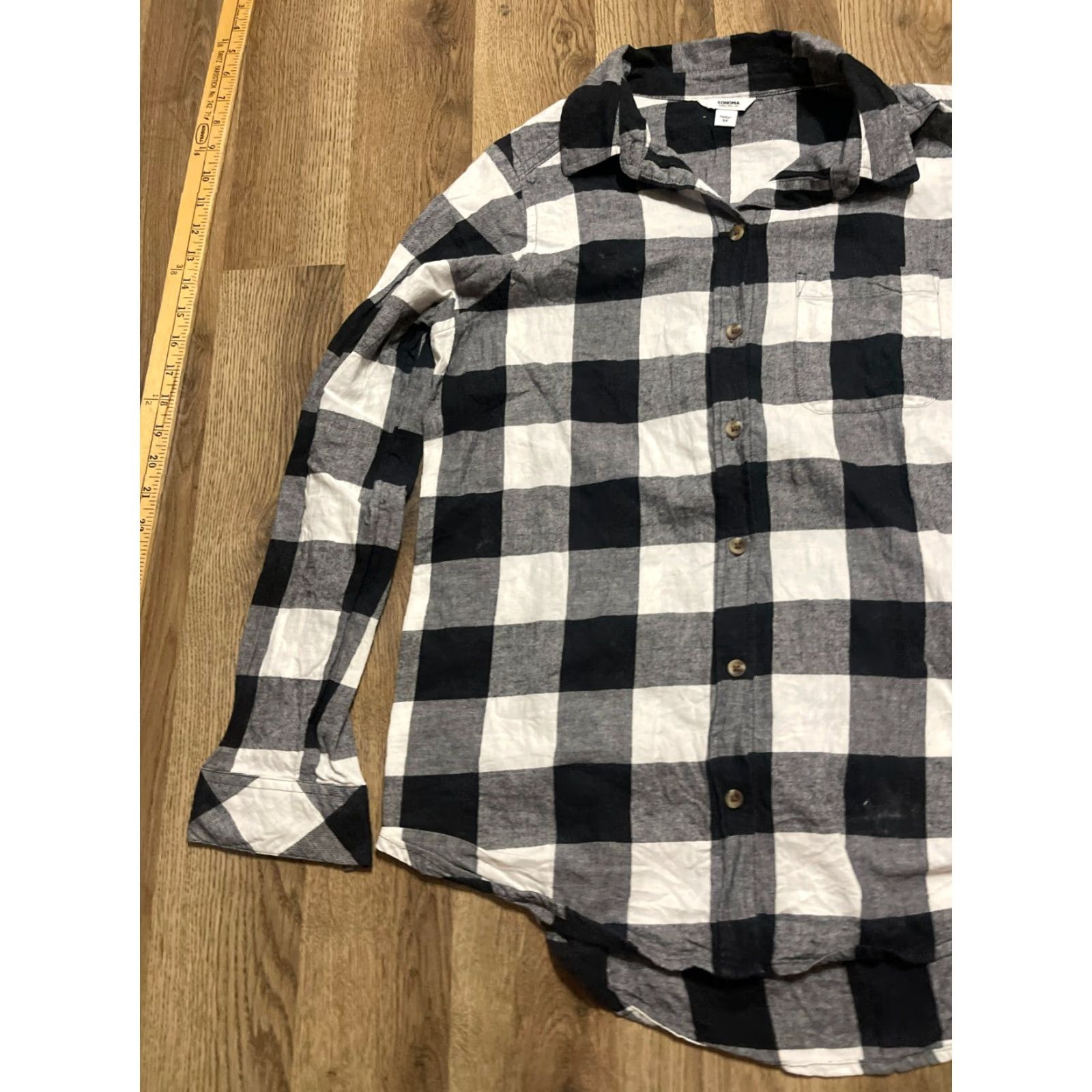 Vintage **Women's Size Medium Plaid Sonoma Shirt, Long Sleeve Button Up** User: Women's Size Medium Plaid Sonoma Shirt, Long Sleeve Button Up Size M / US 6-8 / IT 42-44 - 3 Thumbnail