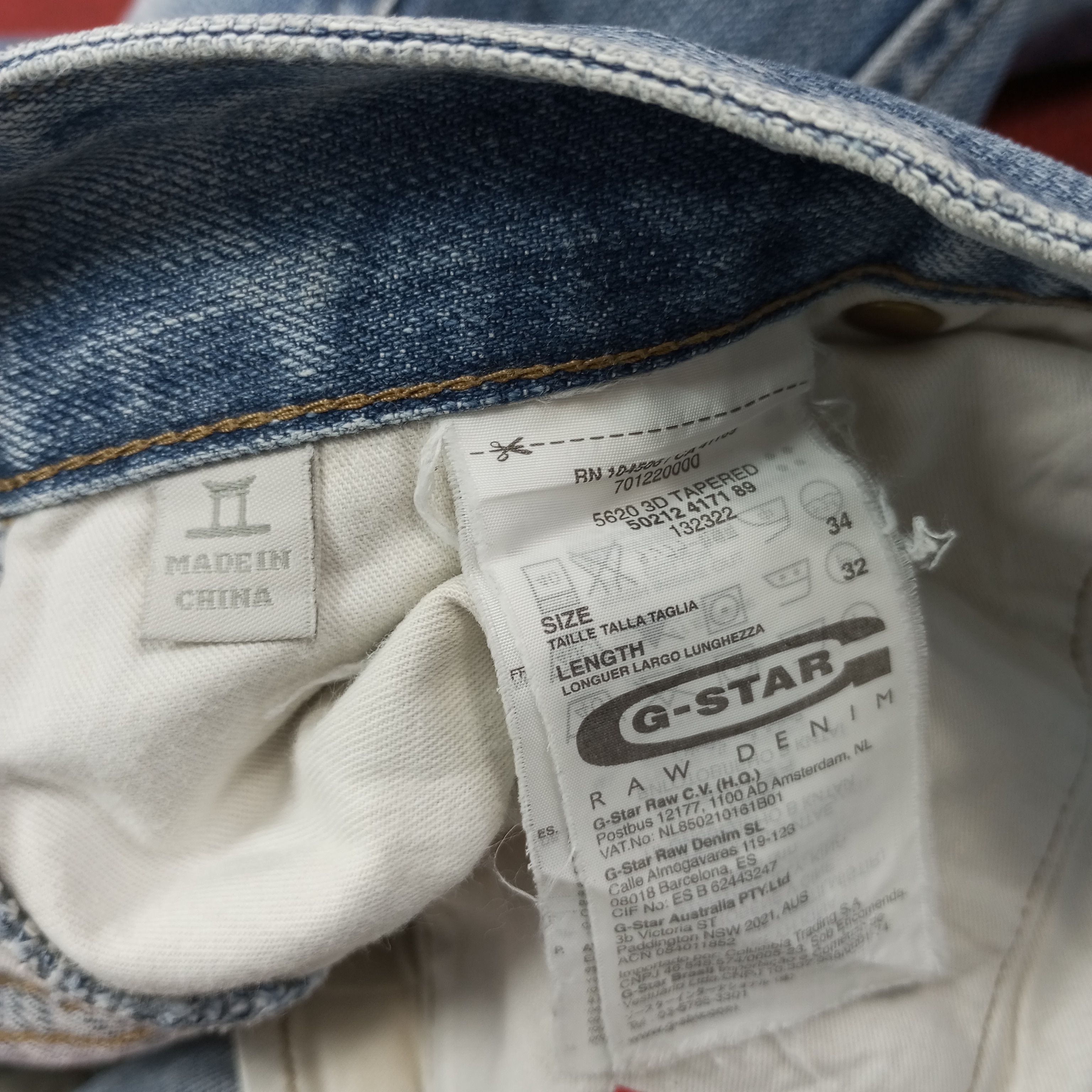 G-Star G-Star Raw Denim Streetwear Style Jeans c244n21 Size US 34 / EU 50 - 13 Thumbnail