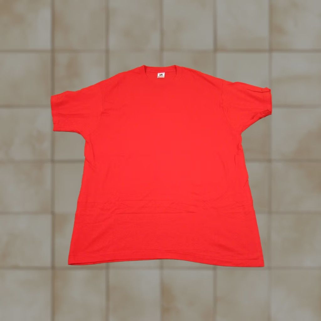 Fruit Of The Loom Fruit of the Loom Shirt Mens 2XL Red Vintage T-Shirt Crew Neck Short Sleeve Knit Cotton 90s Outdoor Mens VINTAGE Size US XXL / EU 58 / 5 - 1 Thumbnail