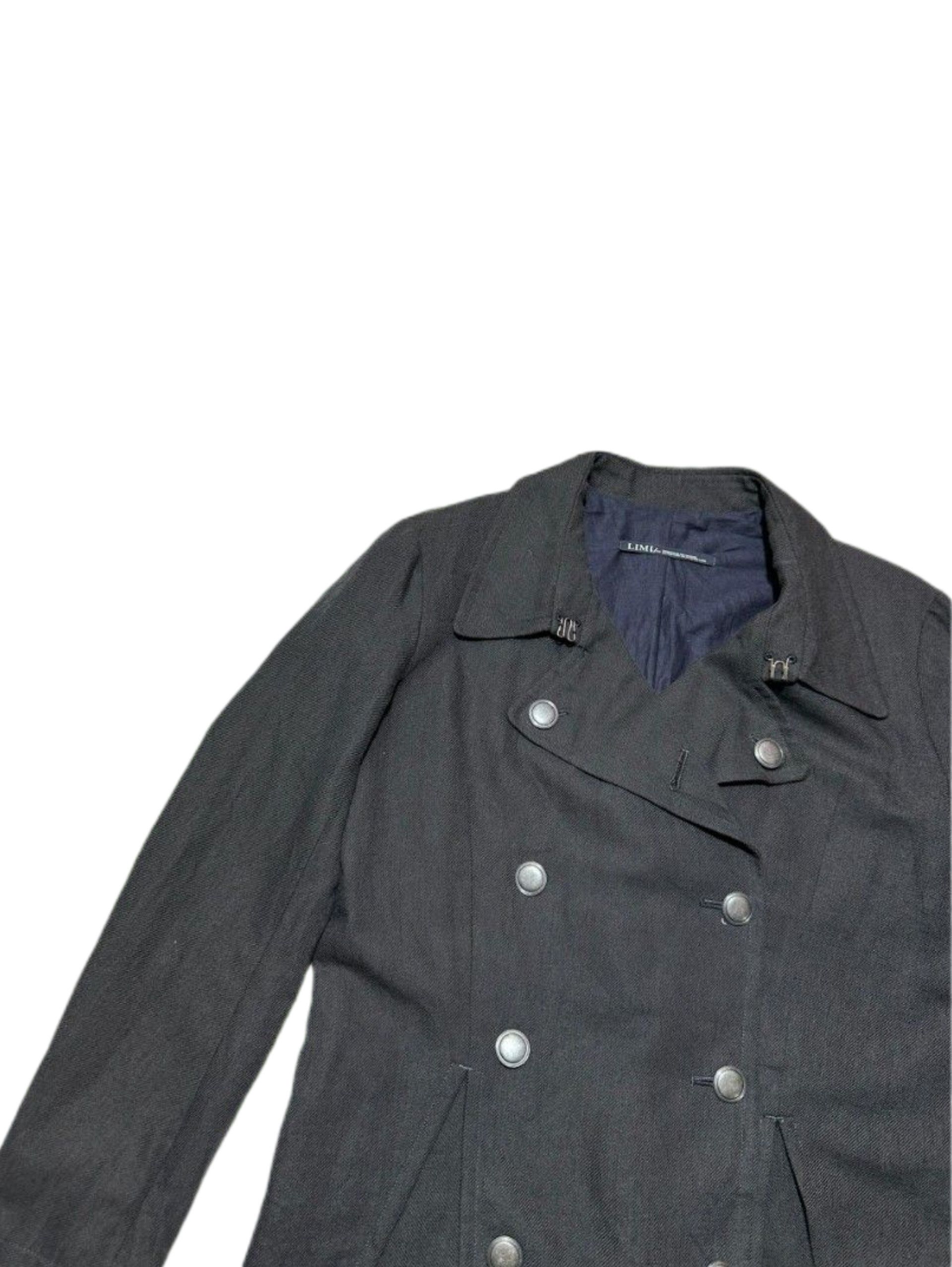 Limi Feu VINTAGE Double Breasted Long Pea Coat Size M / US 6-8 / IT 42-44 - 3 Thumbnail